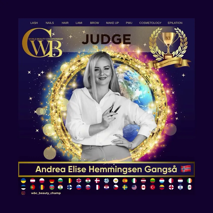 Andrea Gangså — WBC judge banner, season 11