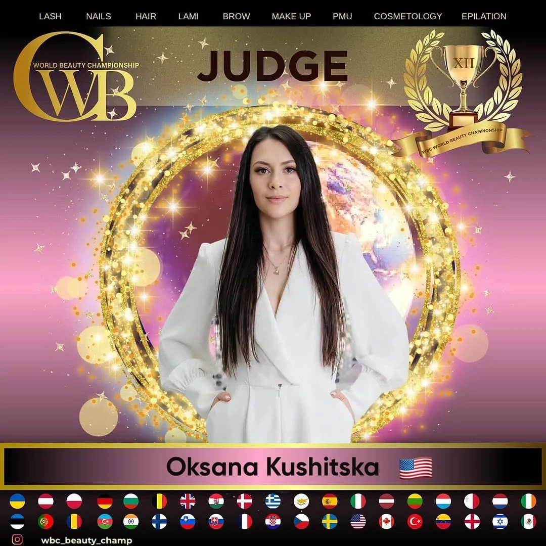 Oksana Kushitska — WBC judge banner, season 12