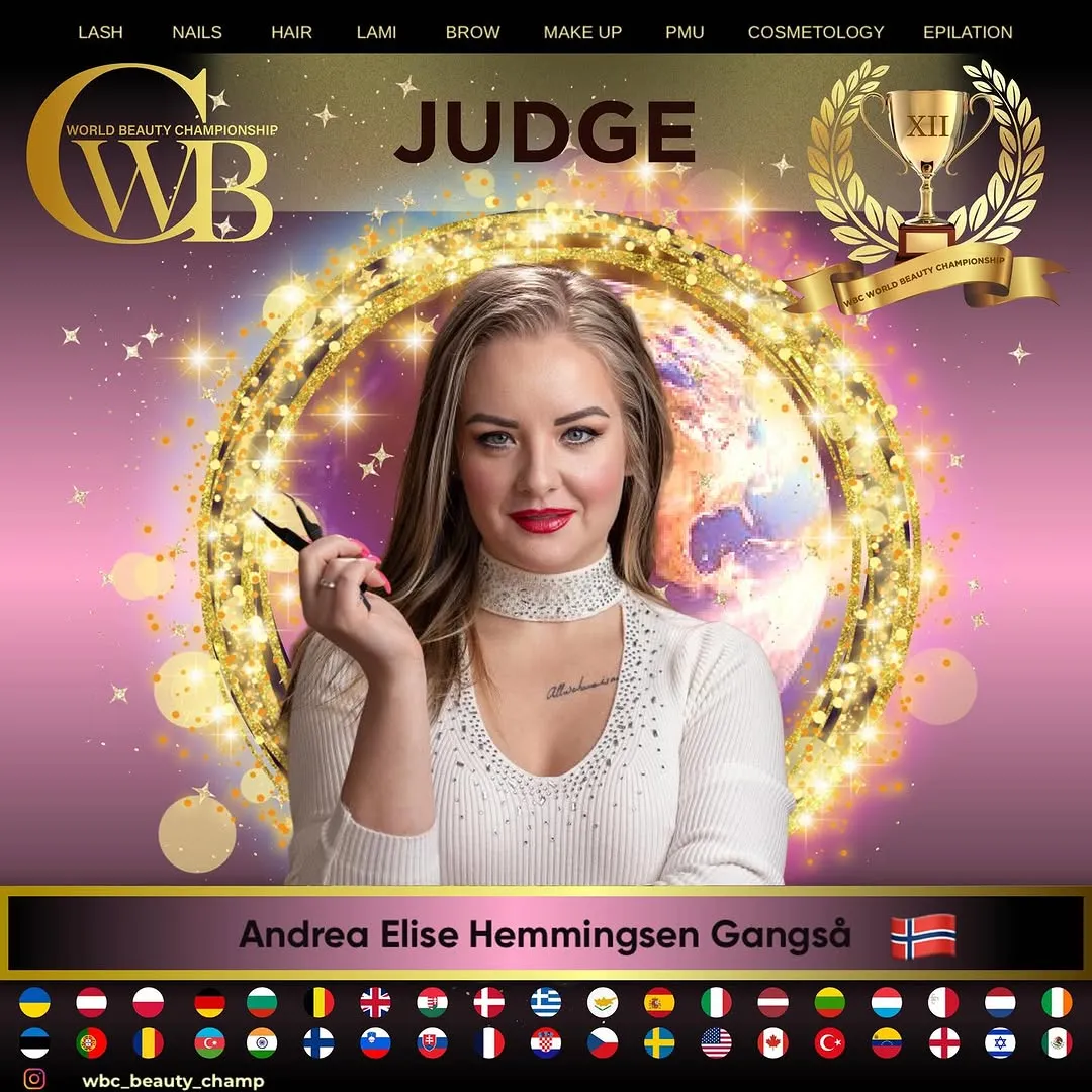Andrea Gangså — WBC judge banner, season 12