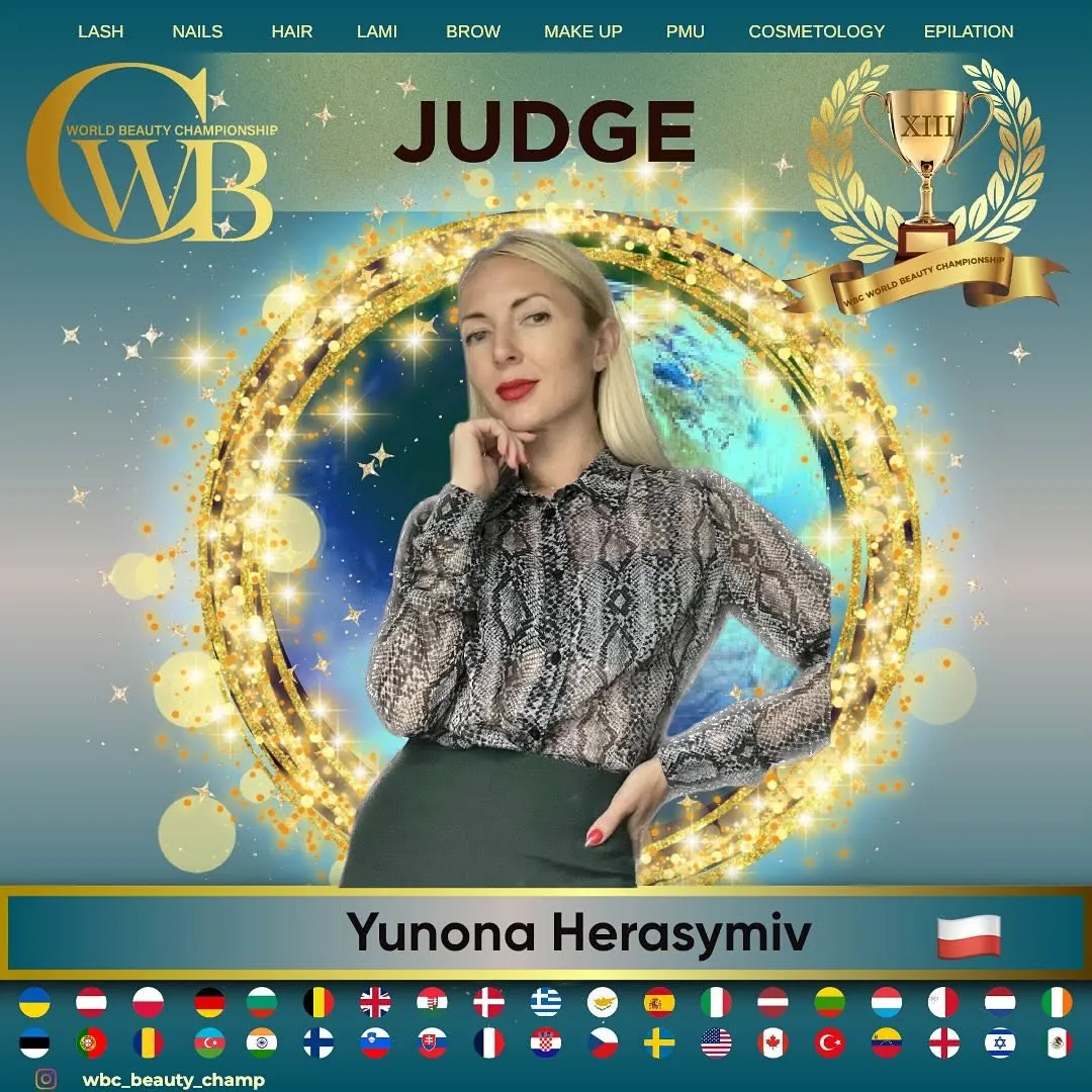 Yunona Herasymiv — WBC judge banner, season 13