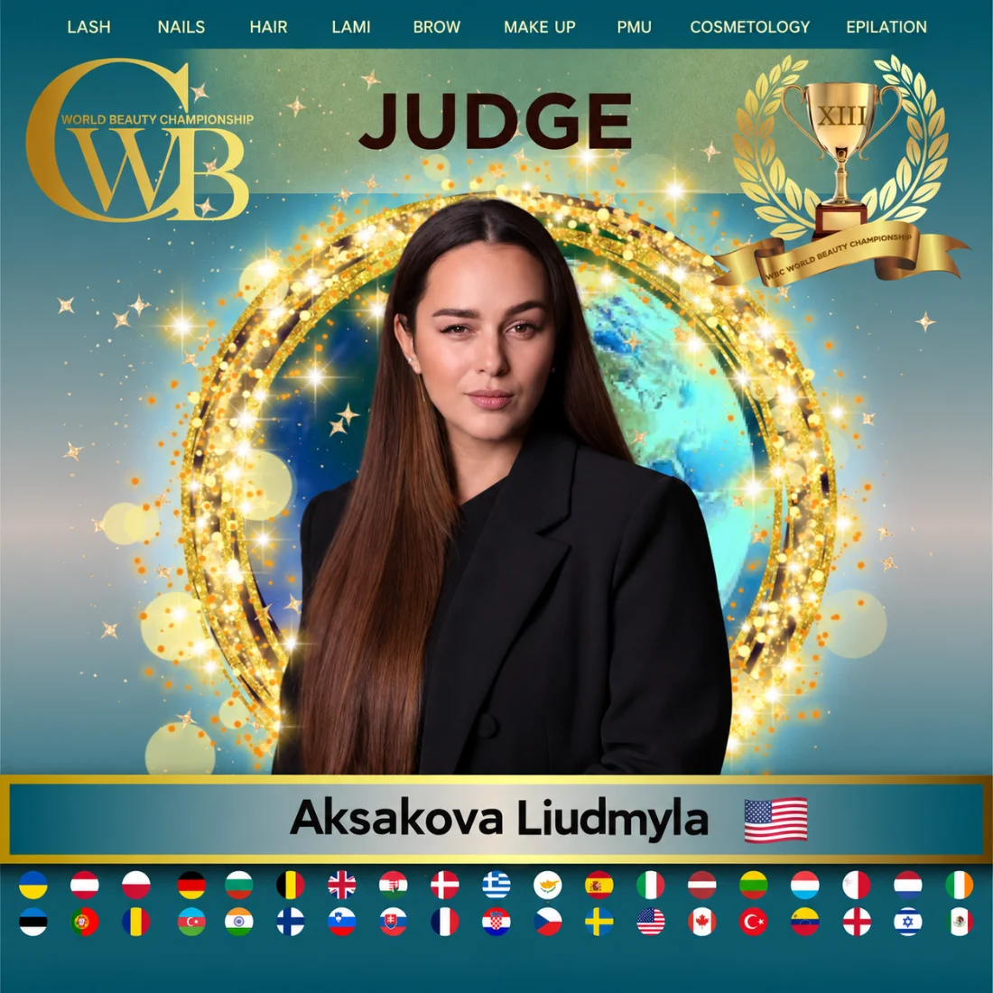 Aksakova Liudmyla — WBC judge banner, season 13
