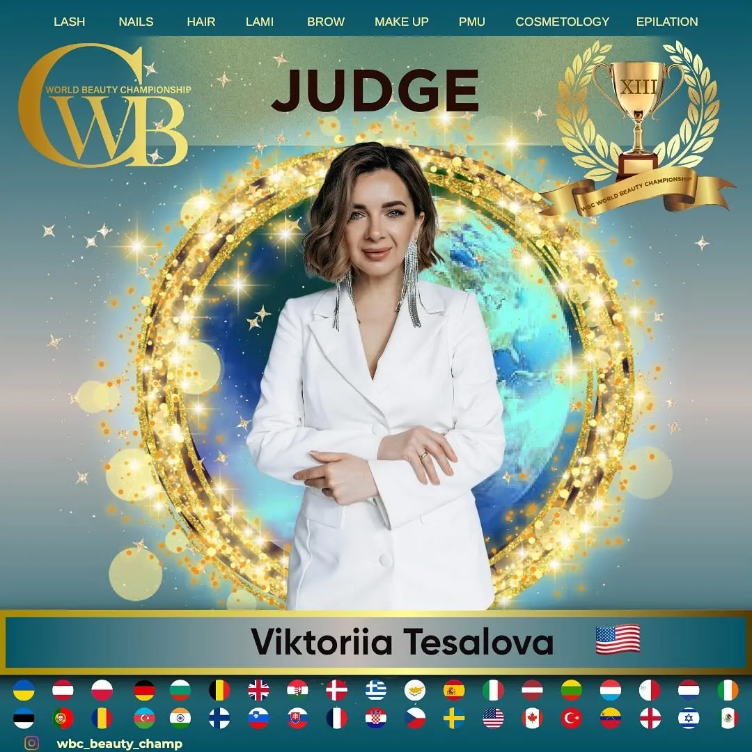 Viktoriia Tesalova — WBC judge banner, season 13