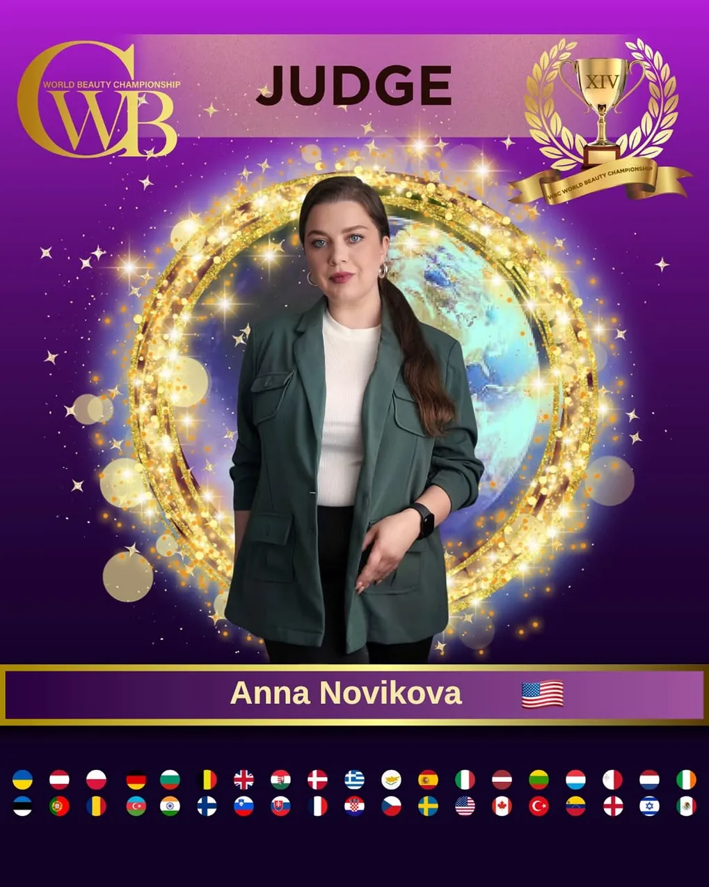 Anna Novikova — WBC judge banner, season 14