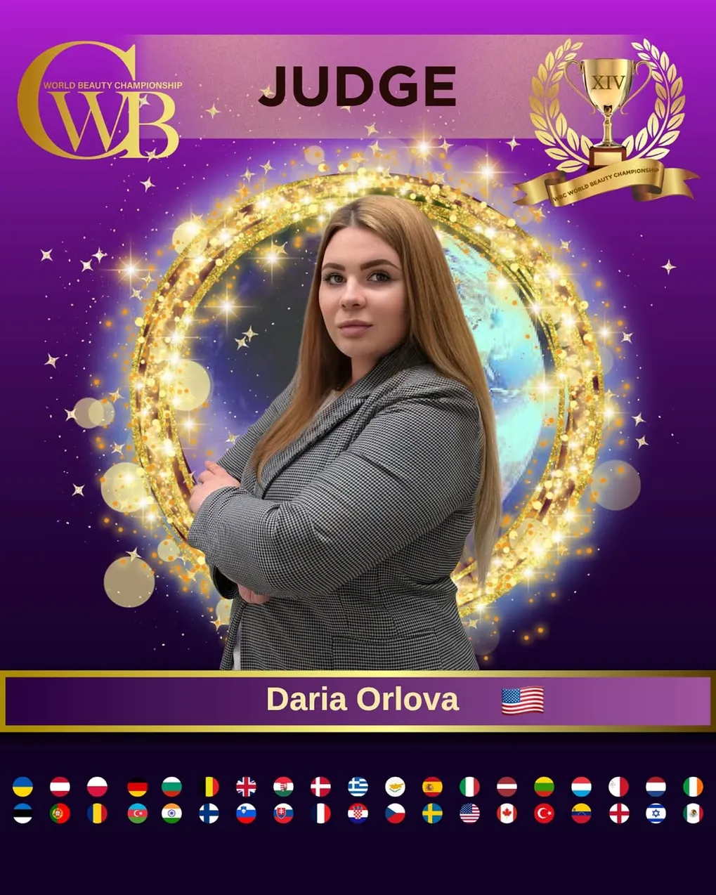 Daria Orlova — WBC judge banner, season 14