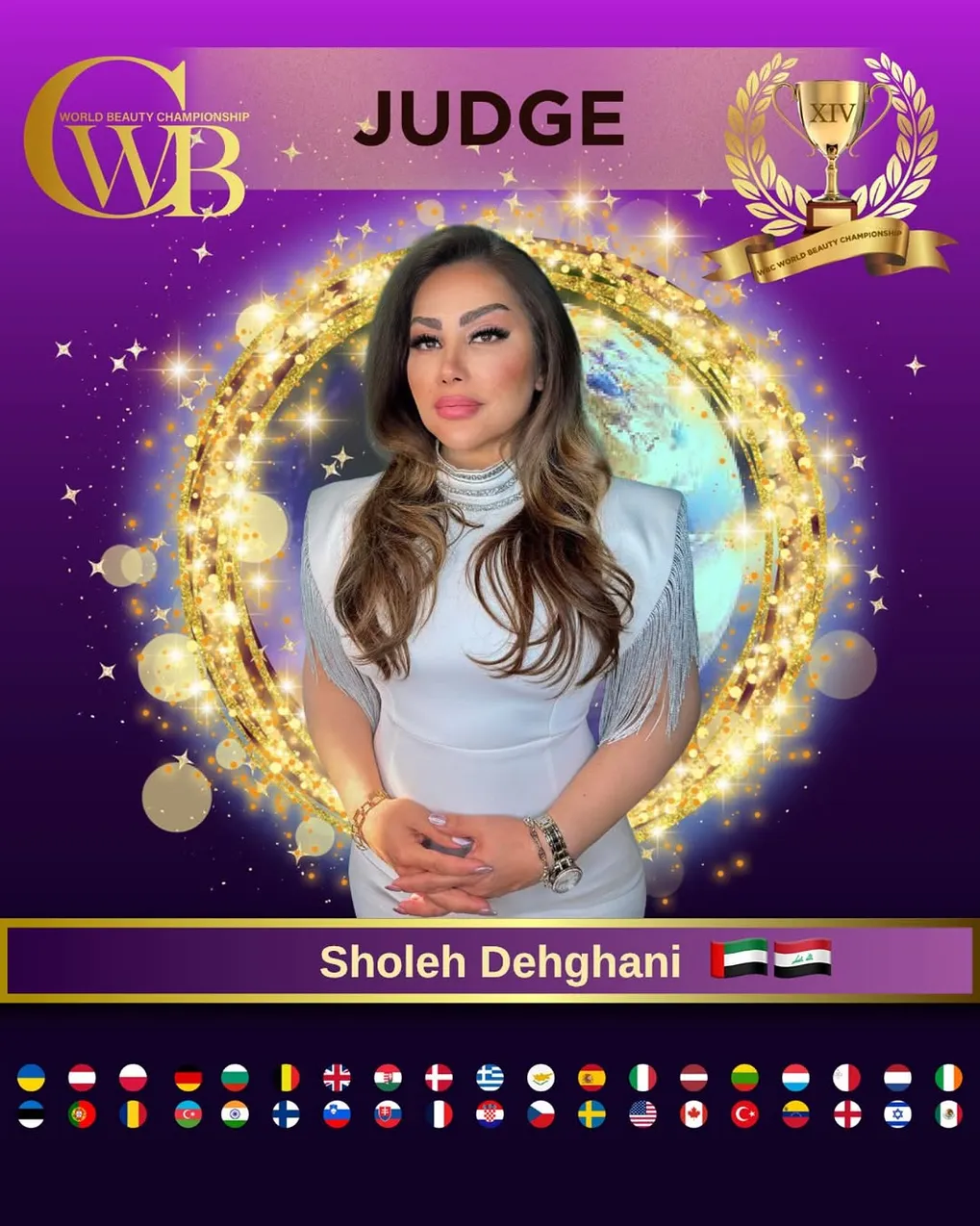 Sholeh Dehghani — WBC judge banner, season 14