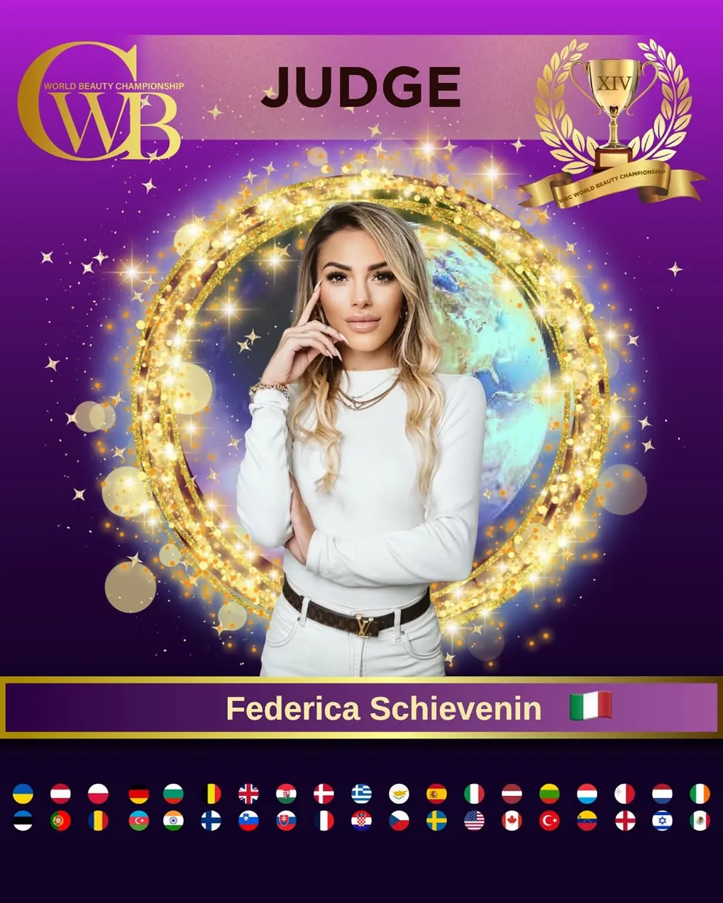 Federica Schievenin — WBC judge banner, season 14