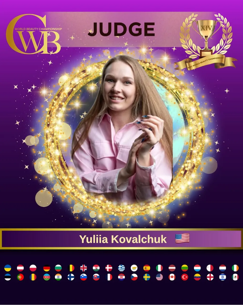Yuliia Kovalchuk — WBC judge banner, season 14