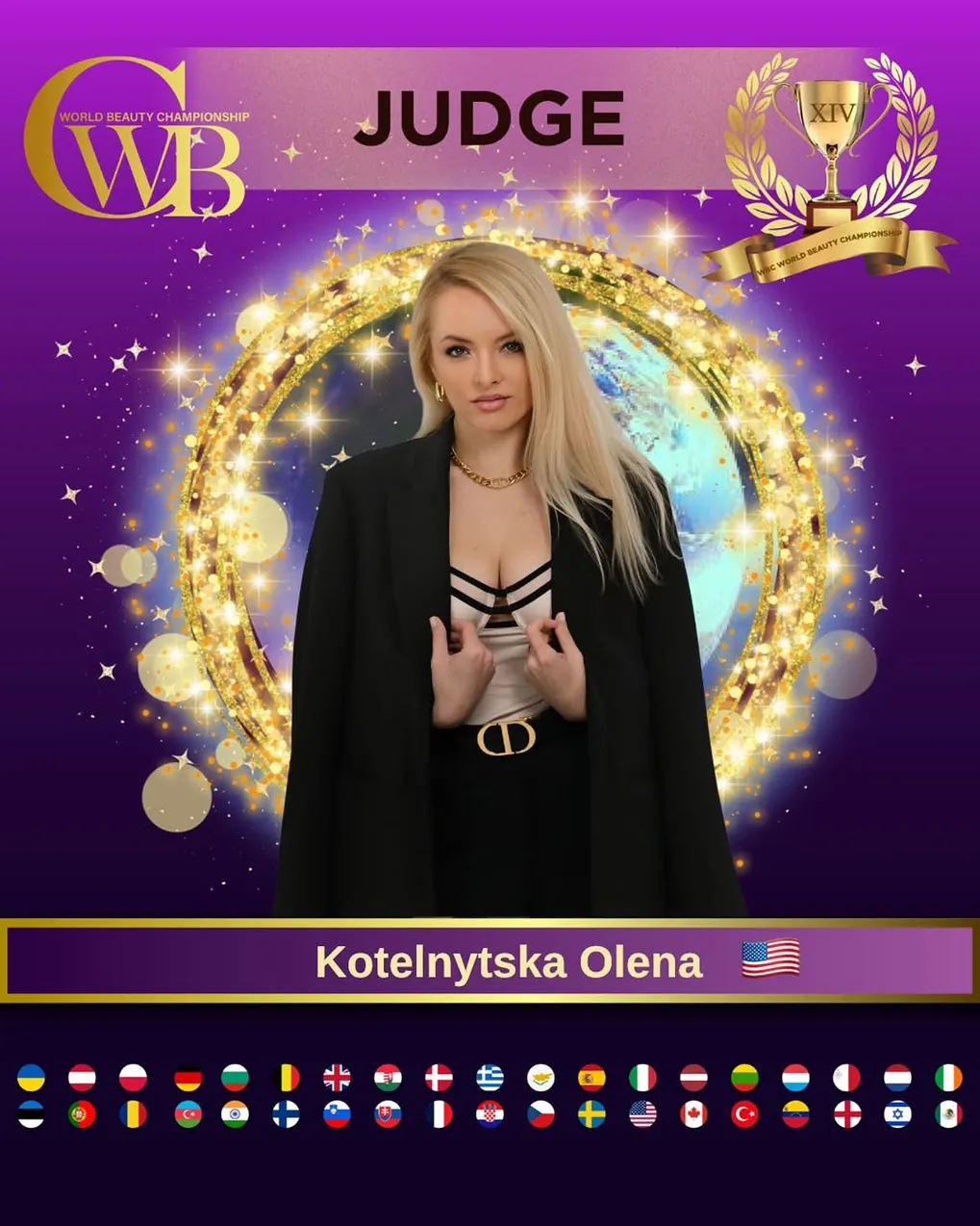 Kotelnytska Olena — WBC judge banner, season 14