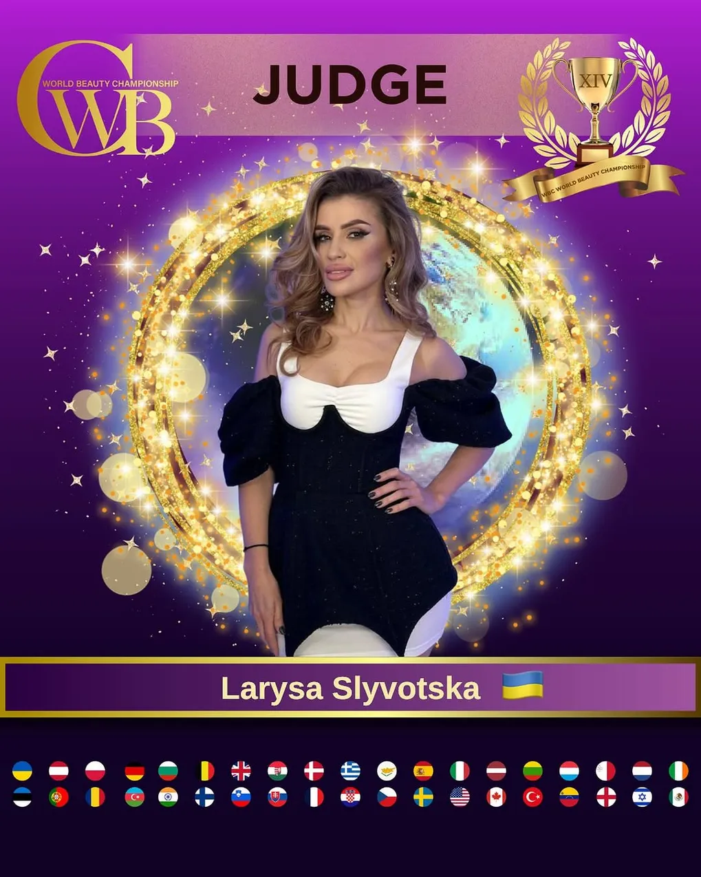 Larysa Slyvotska — WBC judge banner, season 14