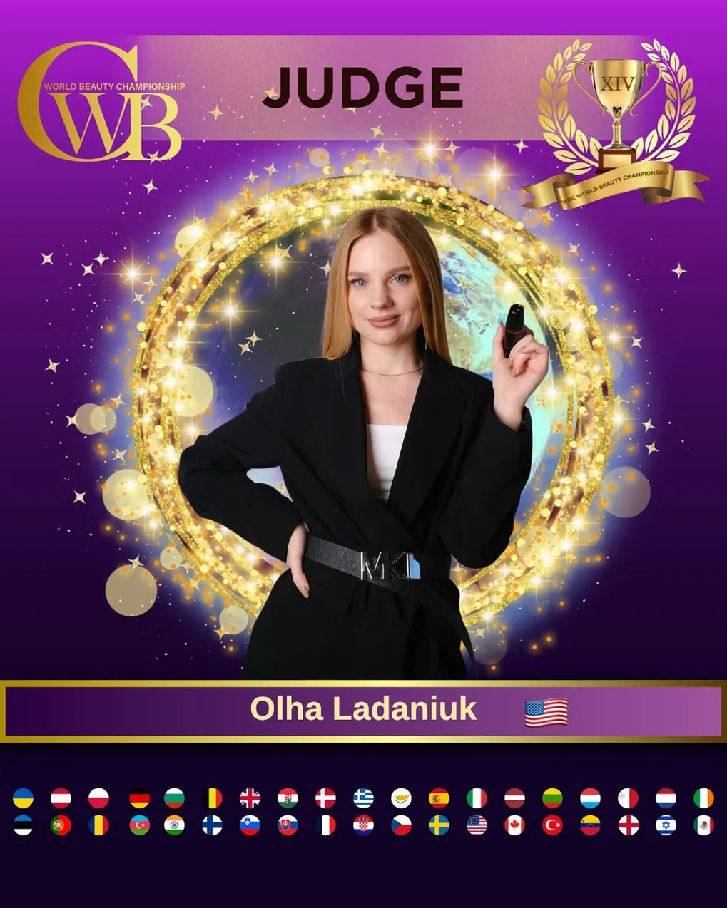 Olha Ladaniuk — WBC judge banner, season 14