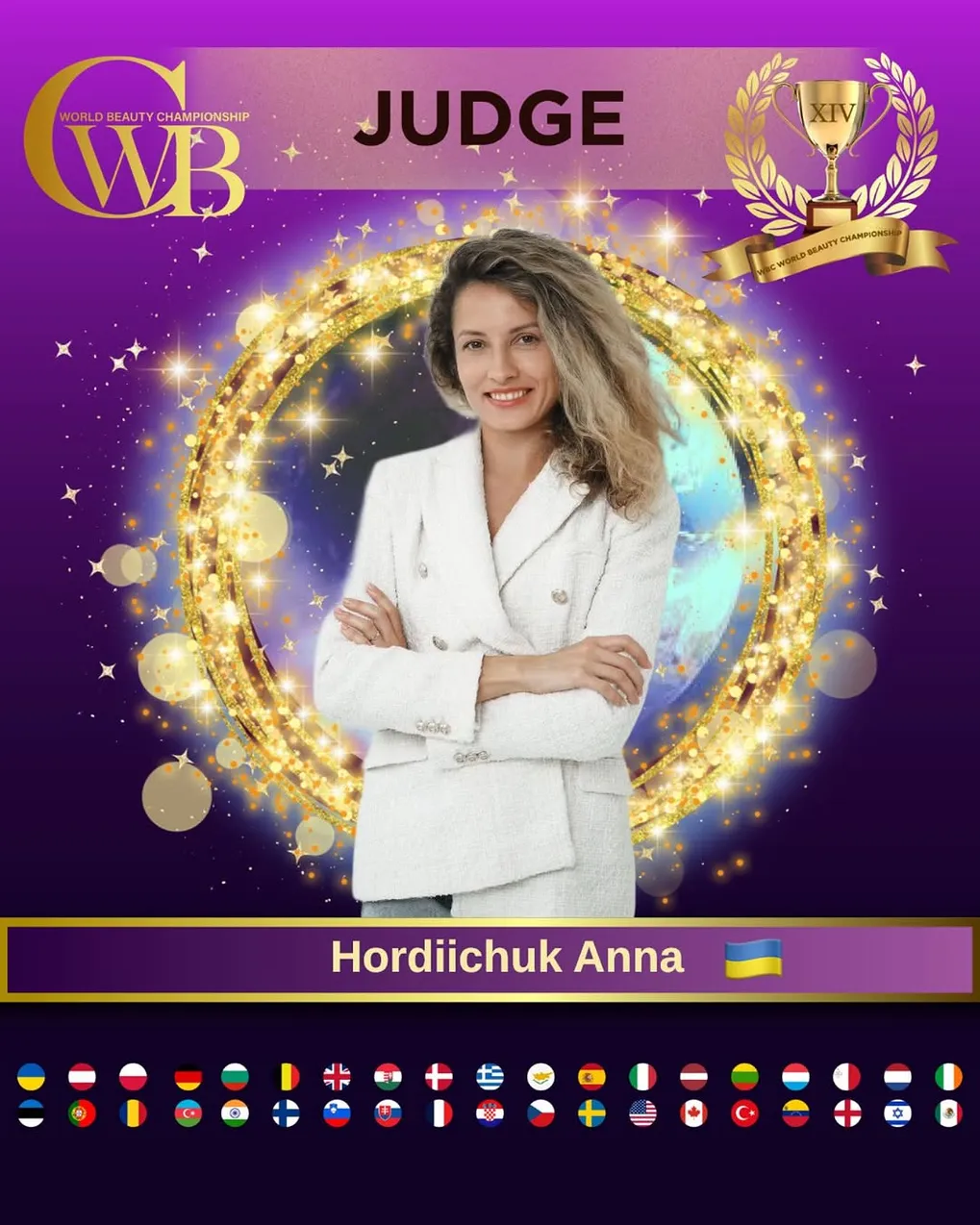 Hordiichuk Anna — WBC judge banner, season 14