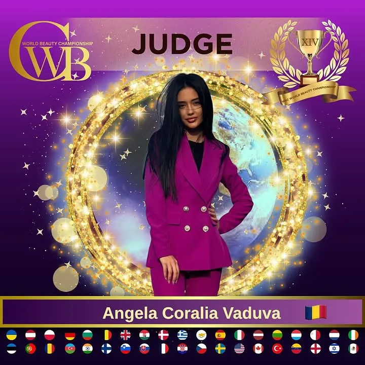 Angela Coralia Vaduva — WBC judge banner, season 14