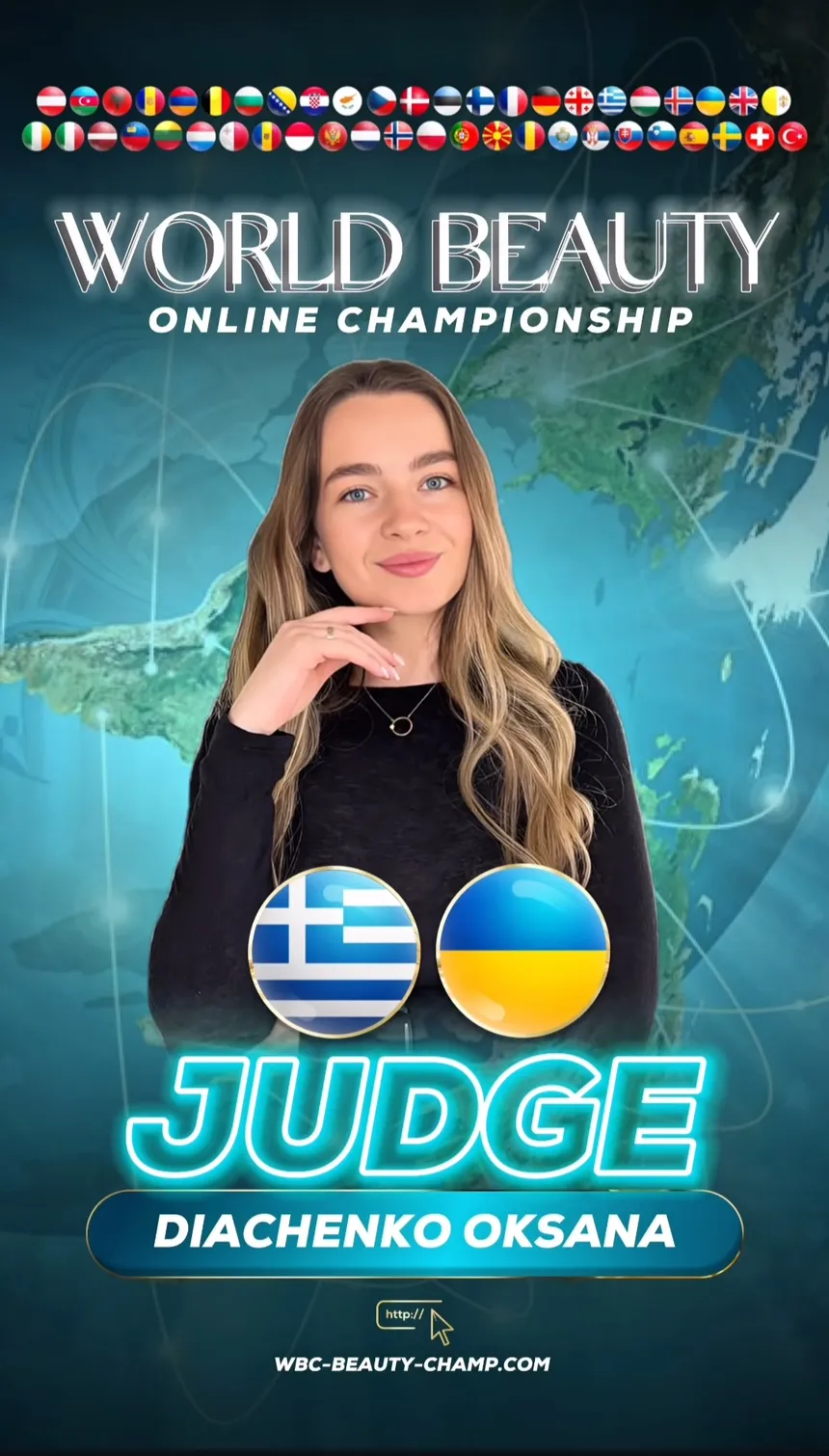 Diachenko Oksana — WBC judge banner, season 15