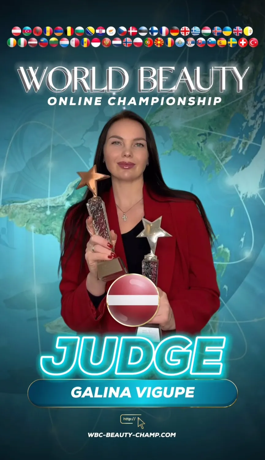 Galina Vigupe — WBC judge banner, season 15