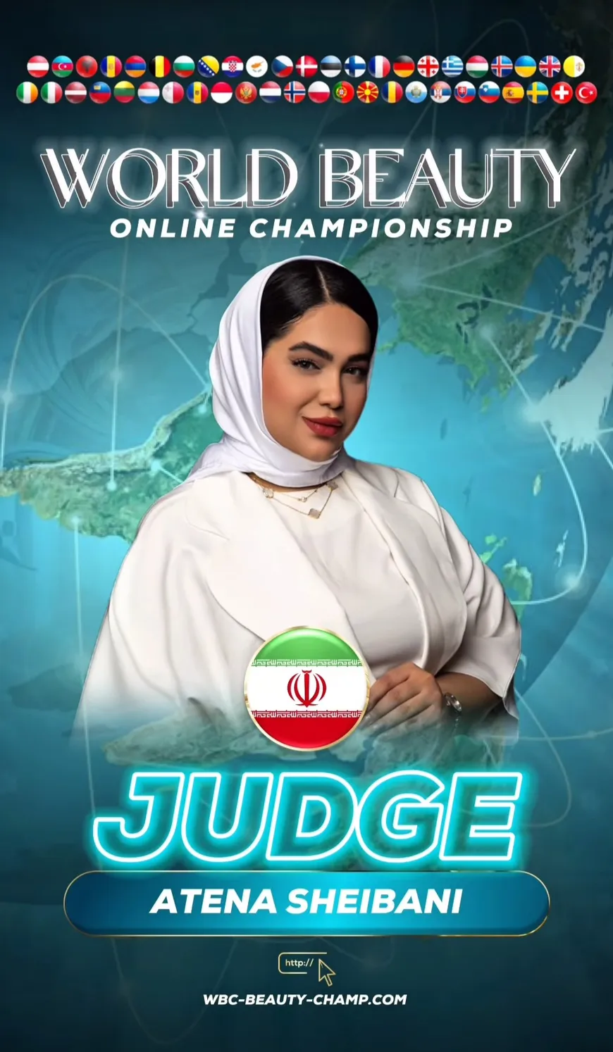 Atena Sheibani — WBC judge banner, season 15