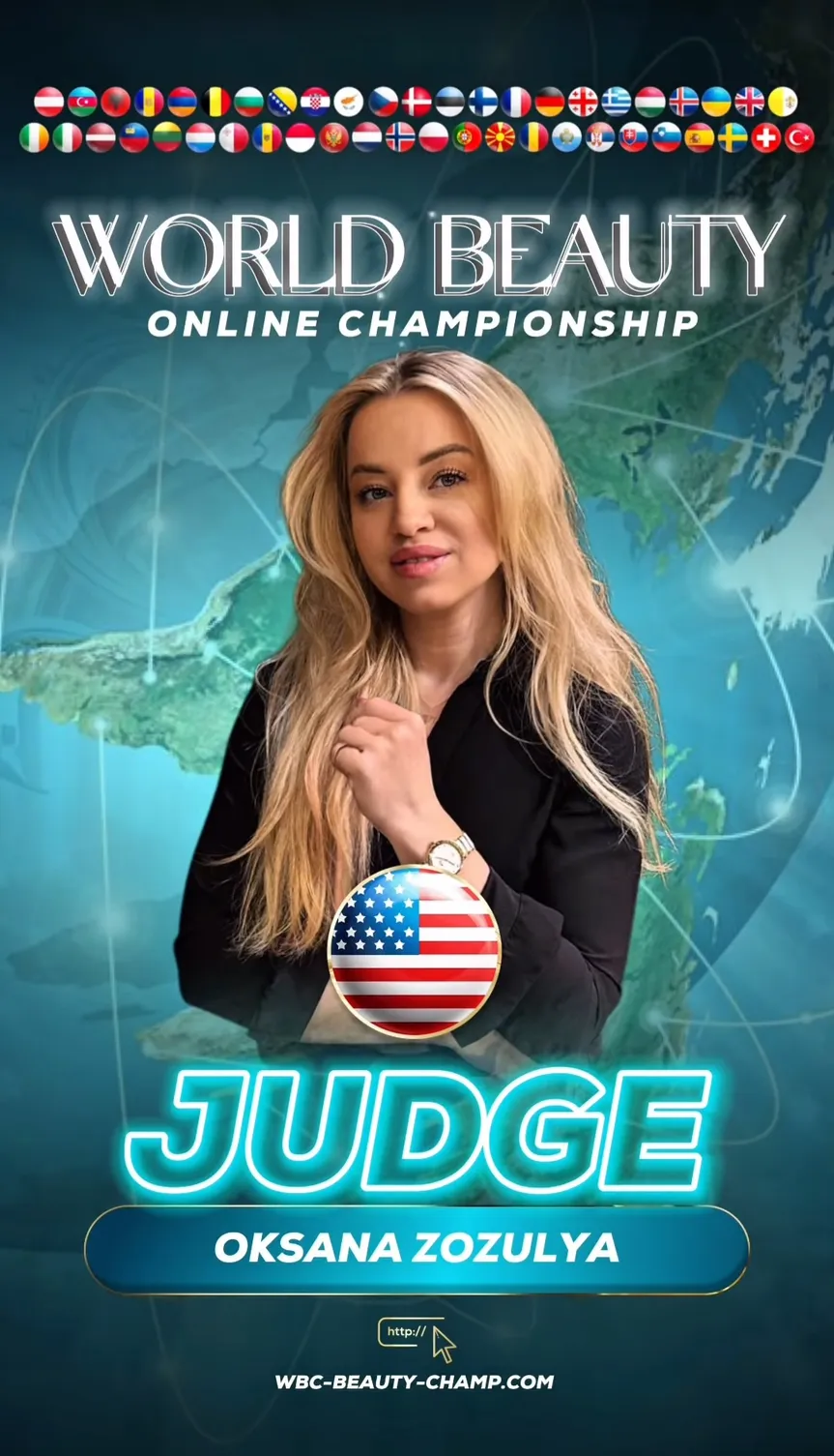 Oksana Zozulya — WBC judge banner, season 15