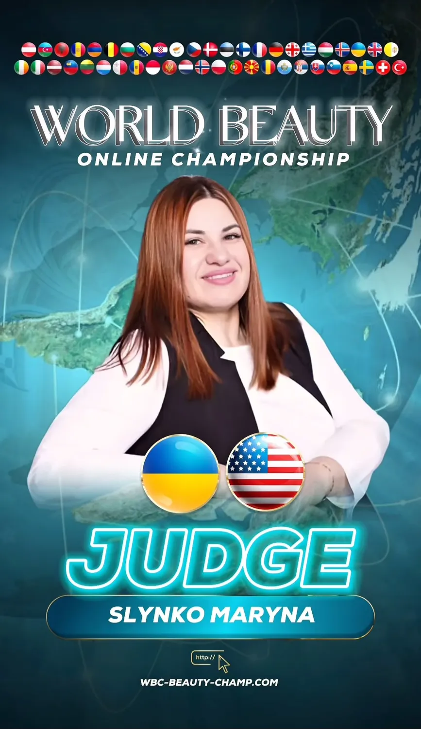 Maryna Slynko — WBC judge banner, season 15