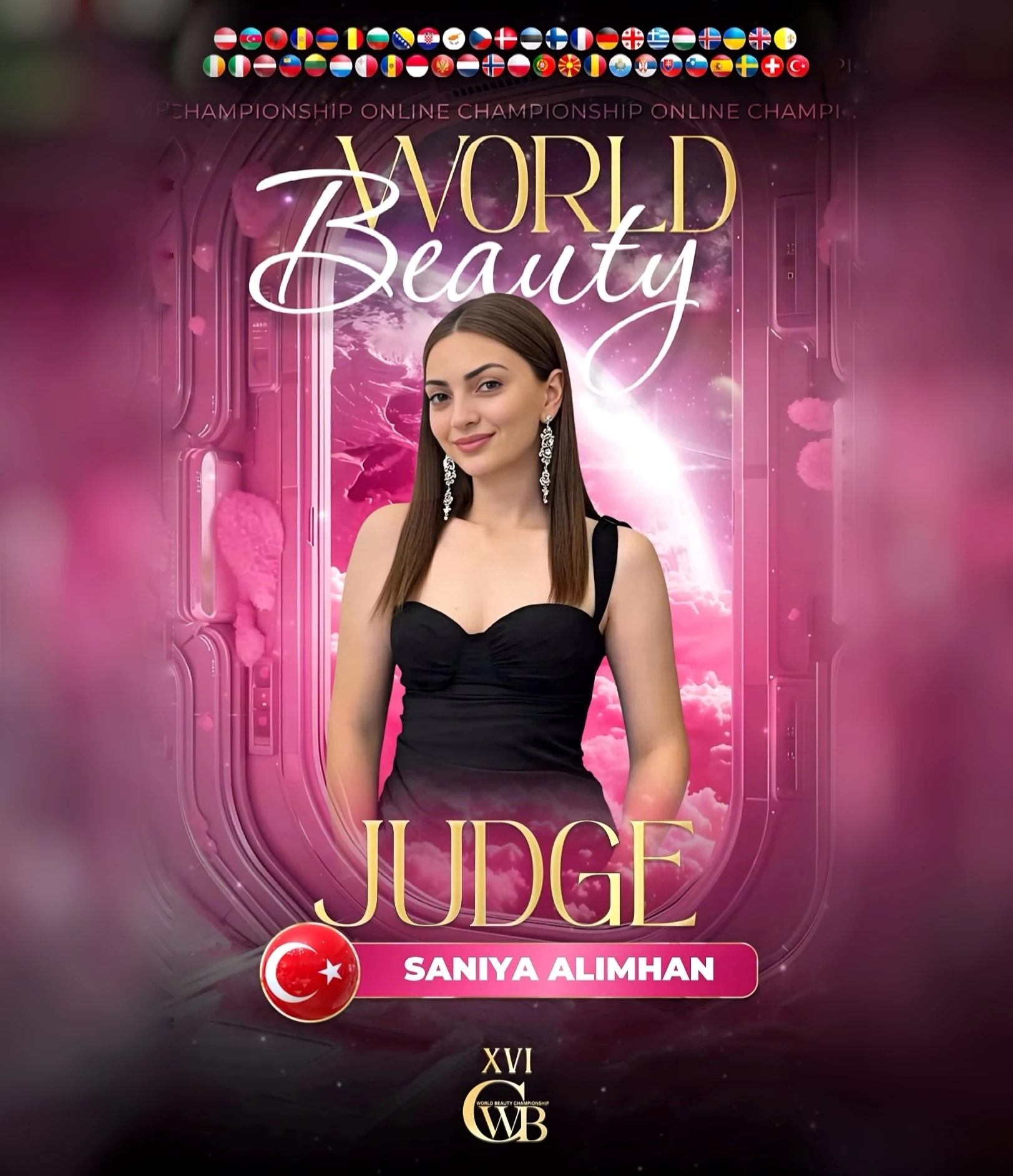 Saniya Alimhan — WBC judge banner, season 16