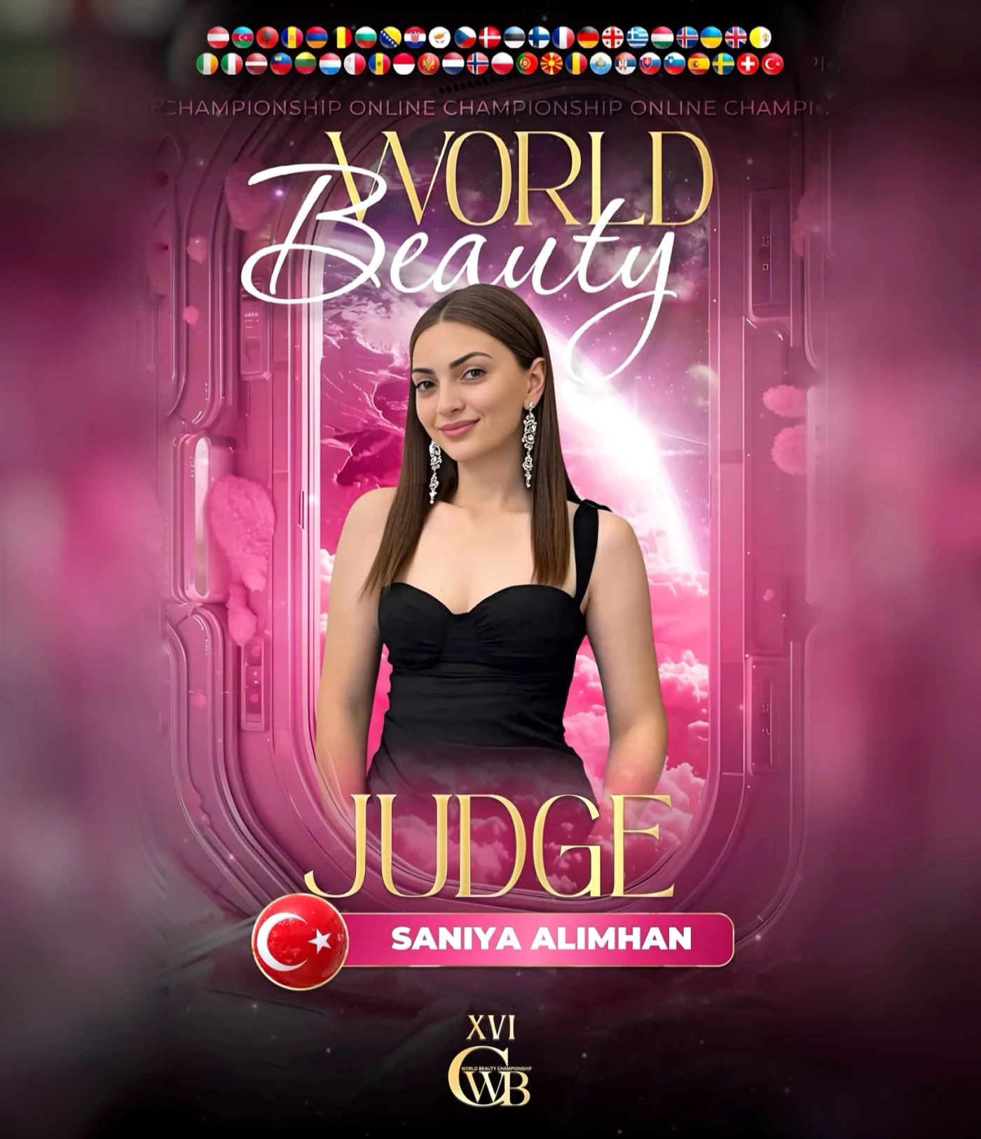 Saniya Alimhan — WBC judge banner, season 16
