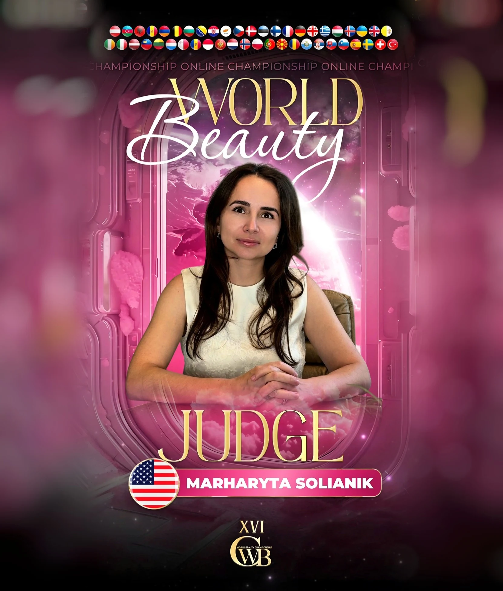 Marharyta Solianik — WBC judge banner, season 16