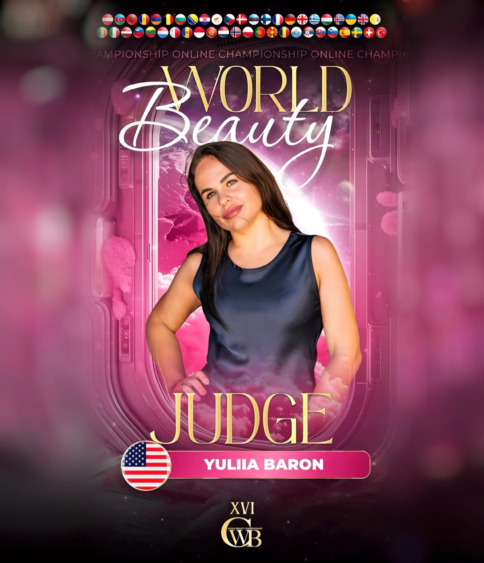 Yuliia Baron — WBC judge banner, season 16