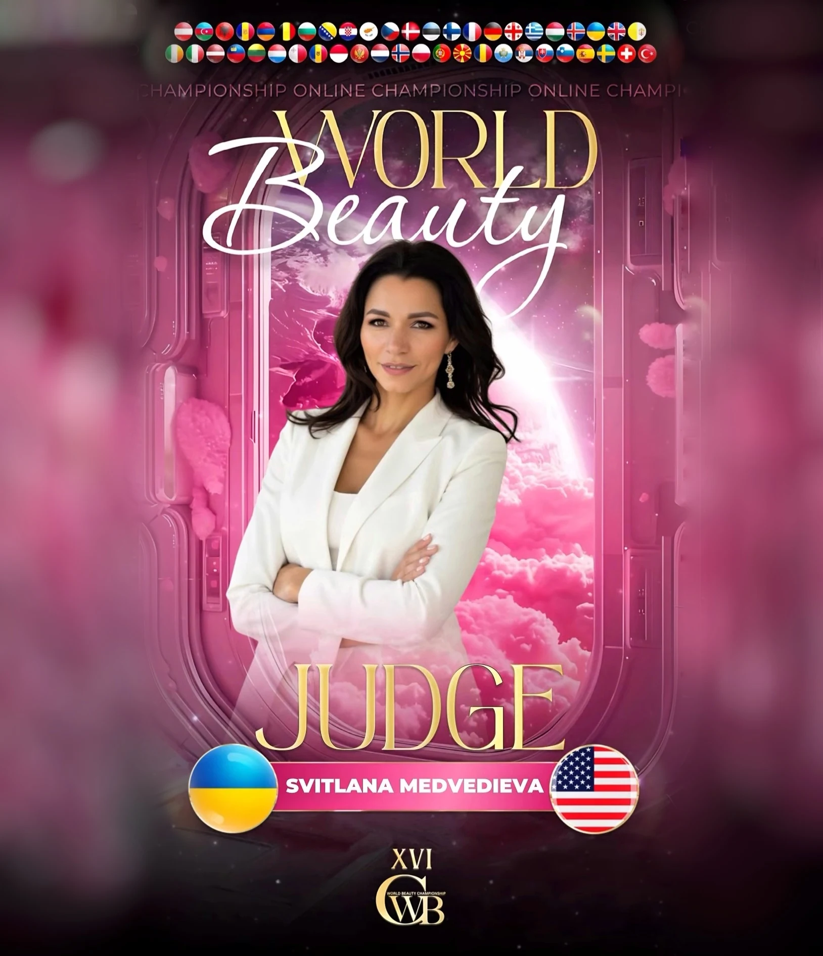 Svitlana Medvedieva — WBC judge banner, season 16