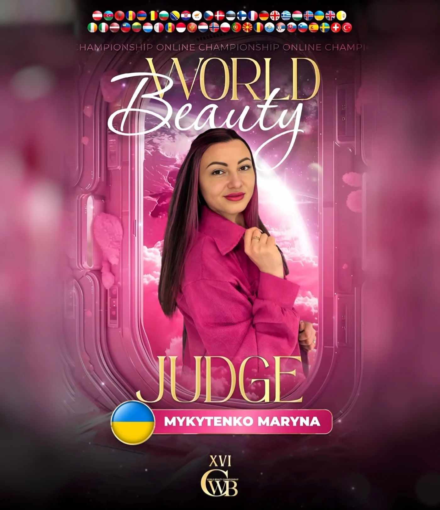 Mykytenko Maryna — WBC judge banner, season 16