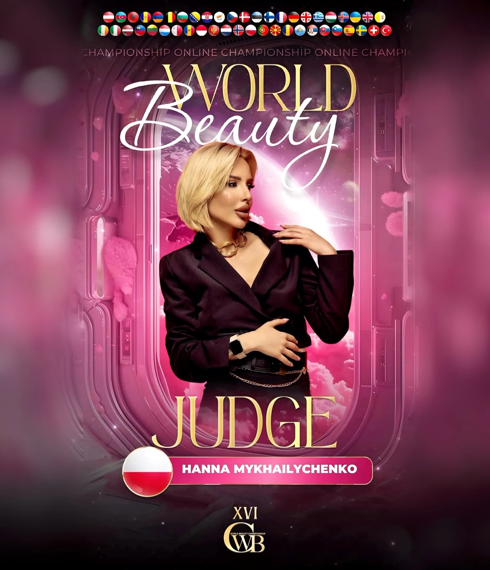 Hanna Mykhailychenko — WBC judge banner, season 16