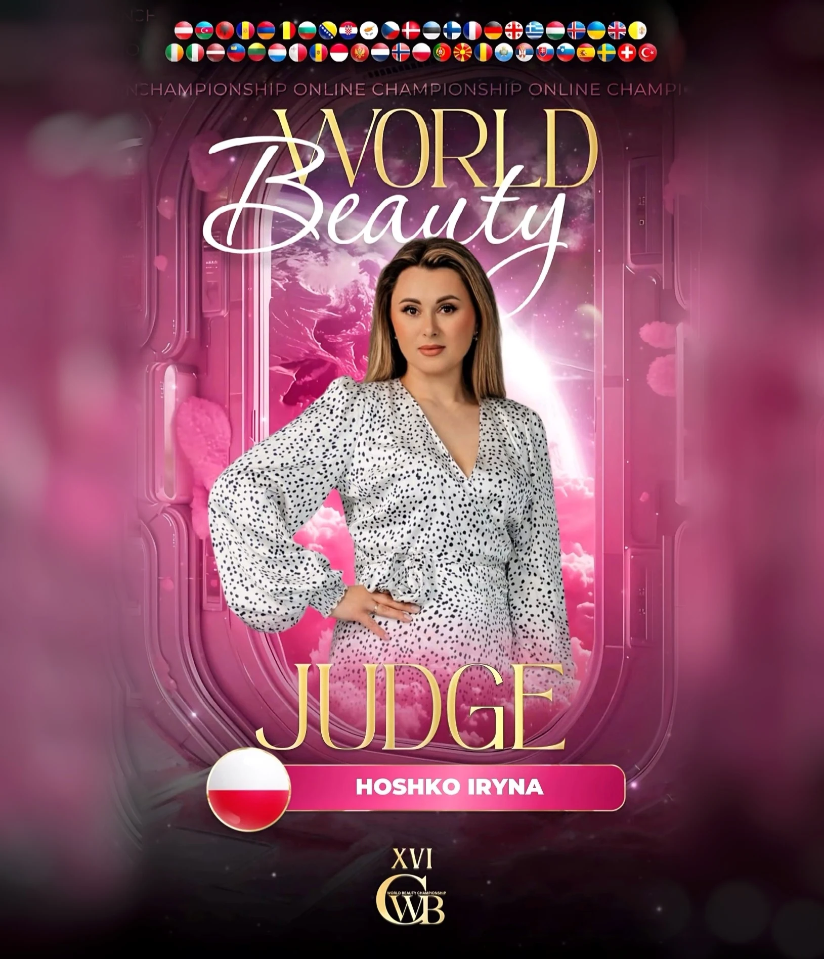 Hoshko Iryna — WBC judge banner, season 16