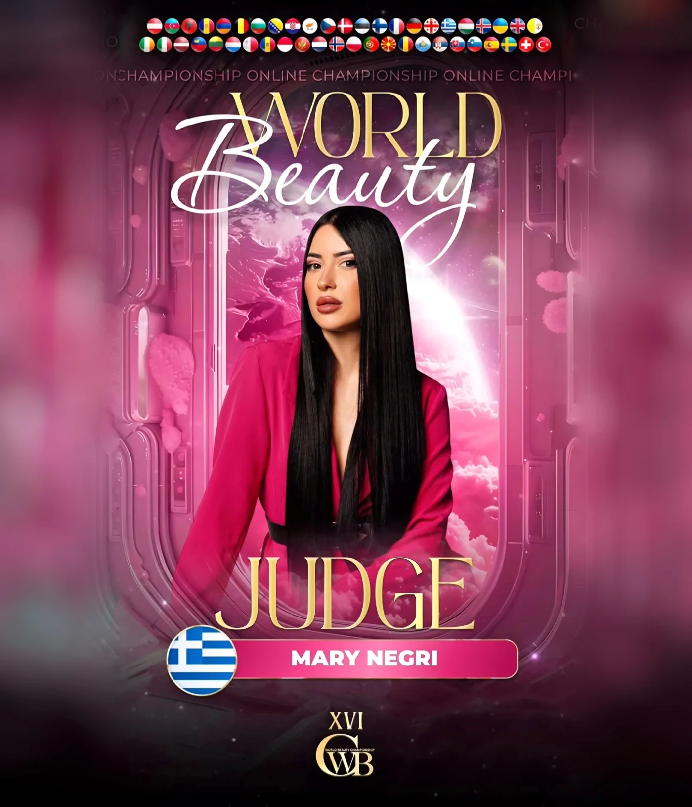 MARY NEGRI — WBC judge banner, season 16