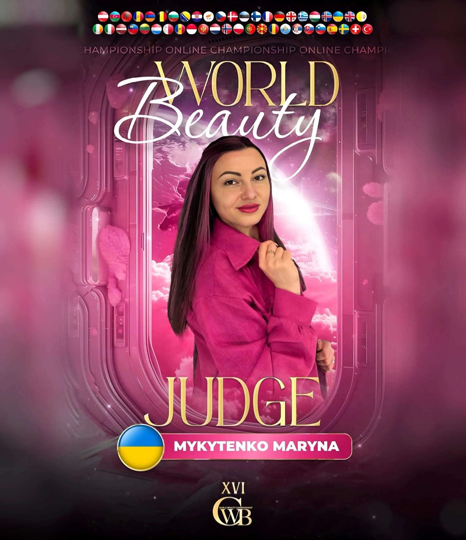Mykytenko Maryna — WBC judge banner, season 16