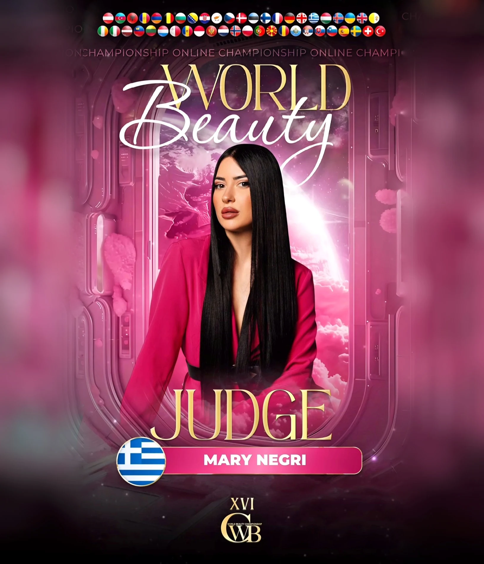 MARY NEGRI — WBC judge banner, season 16