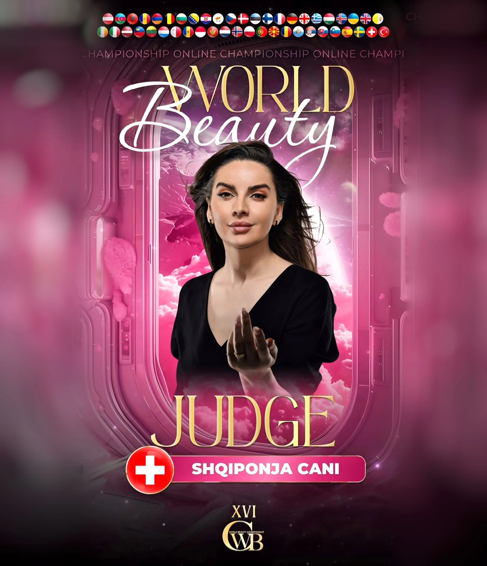 Shqiponja Cani — WBC judge banner, season 16