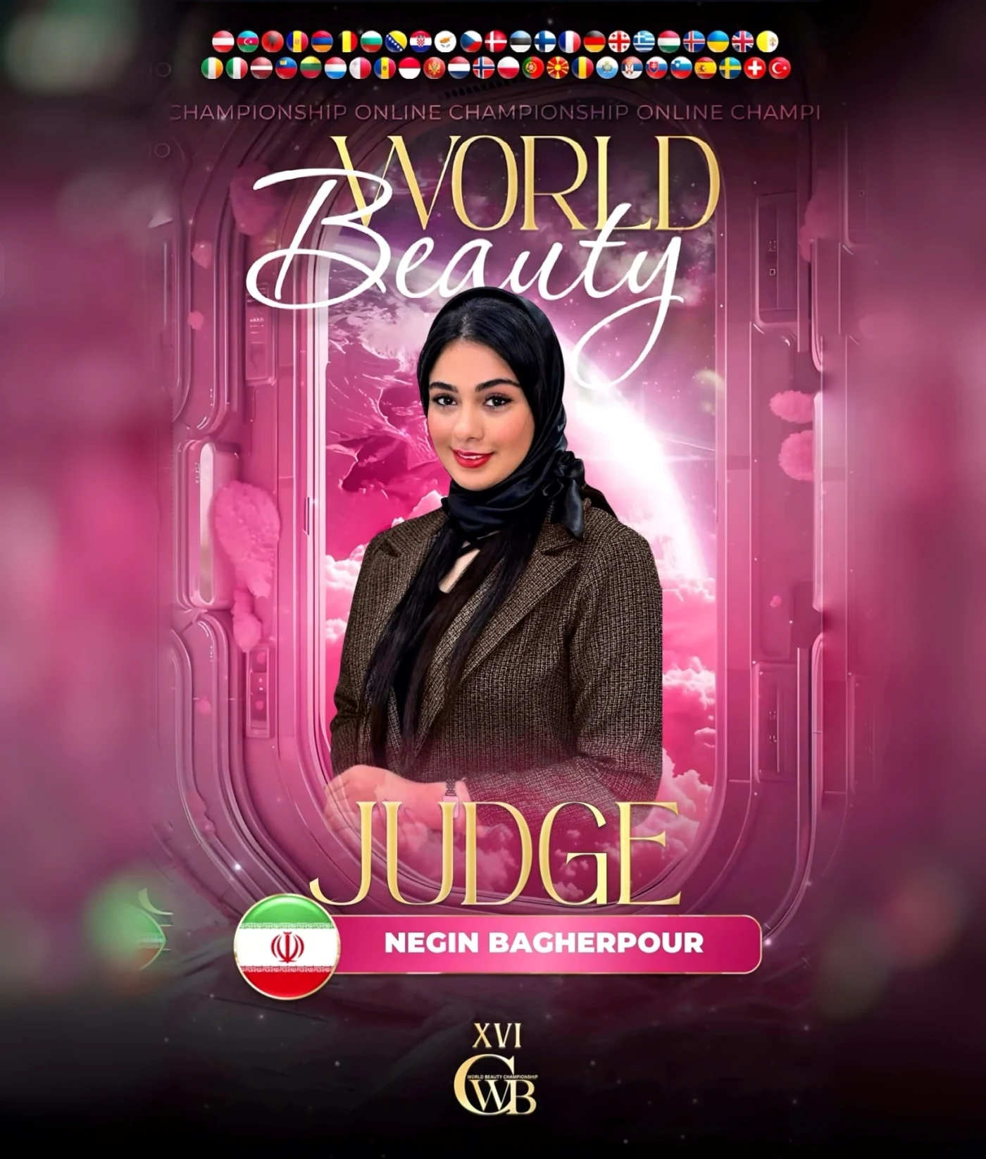 Negin Bagherpour — WBC judge banner, season 16