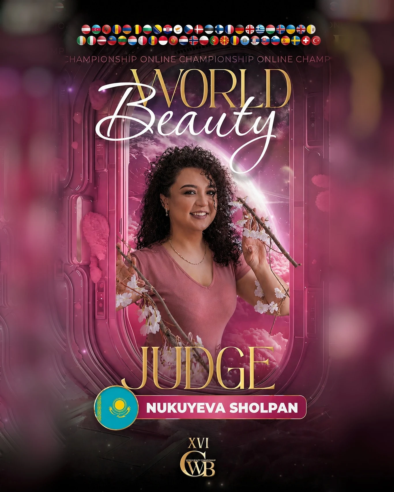 Nukuyeva Sholpan — WBC judge banner, season 16