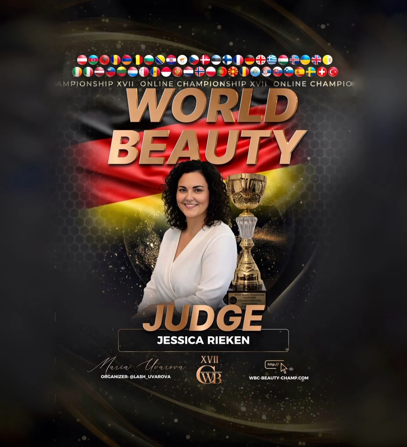 Jessica Rieken — WBC judge banner, season 17