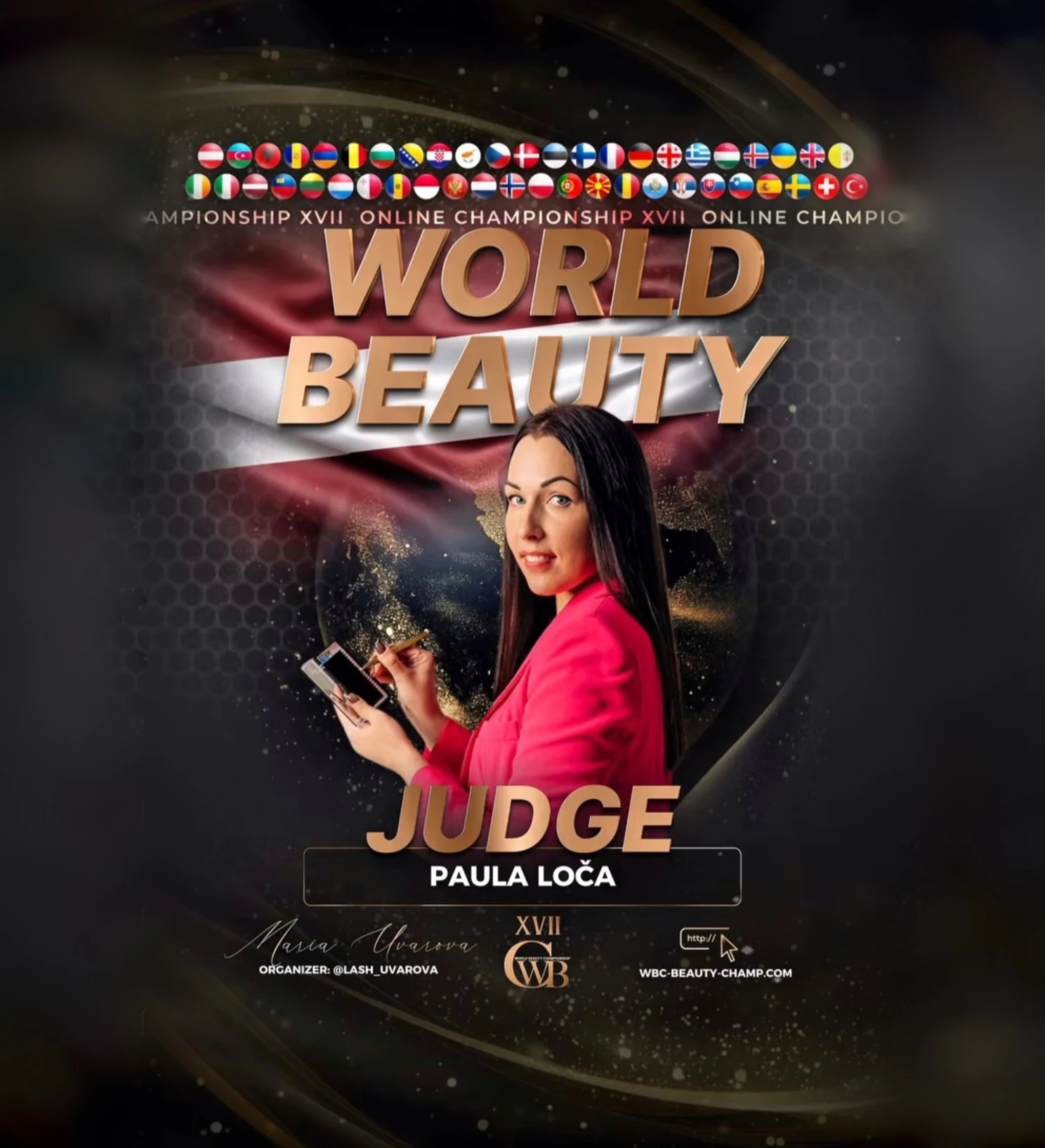 Paula Loča — WBC judge banner, season 17