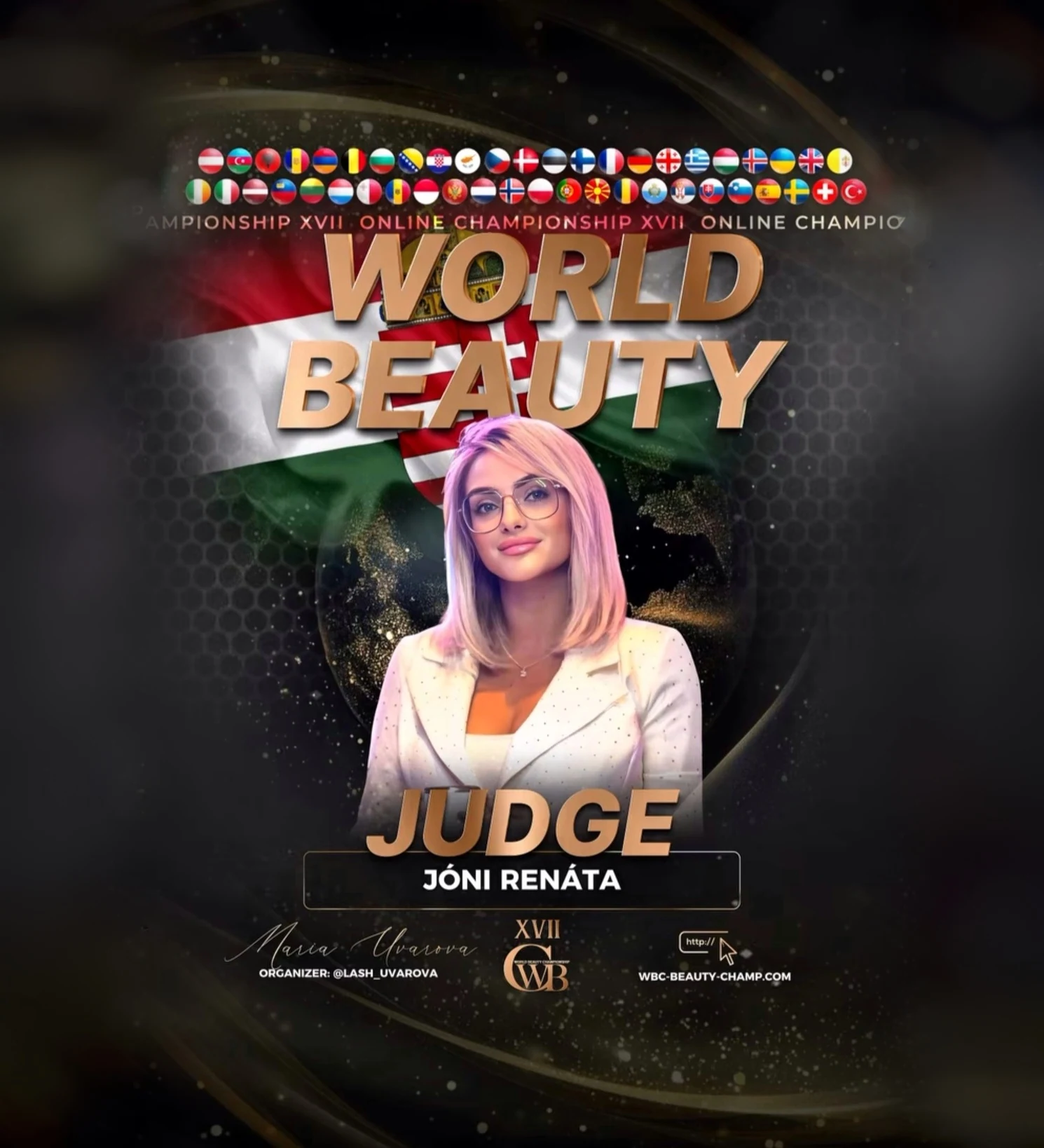 Jóni Renáta — WBC judge banner, season 17