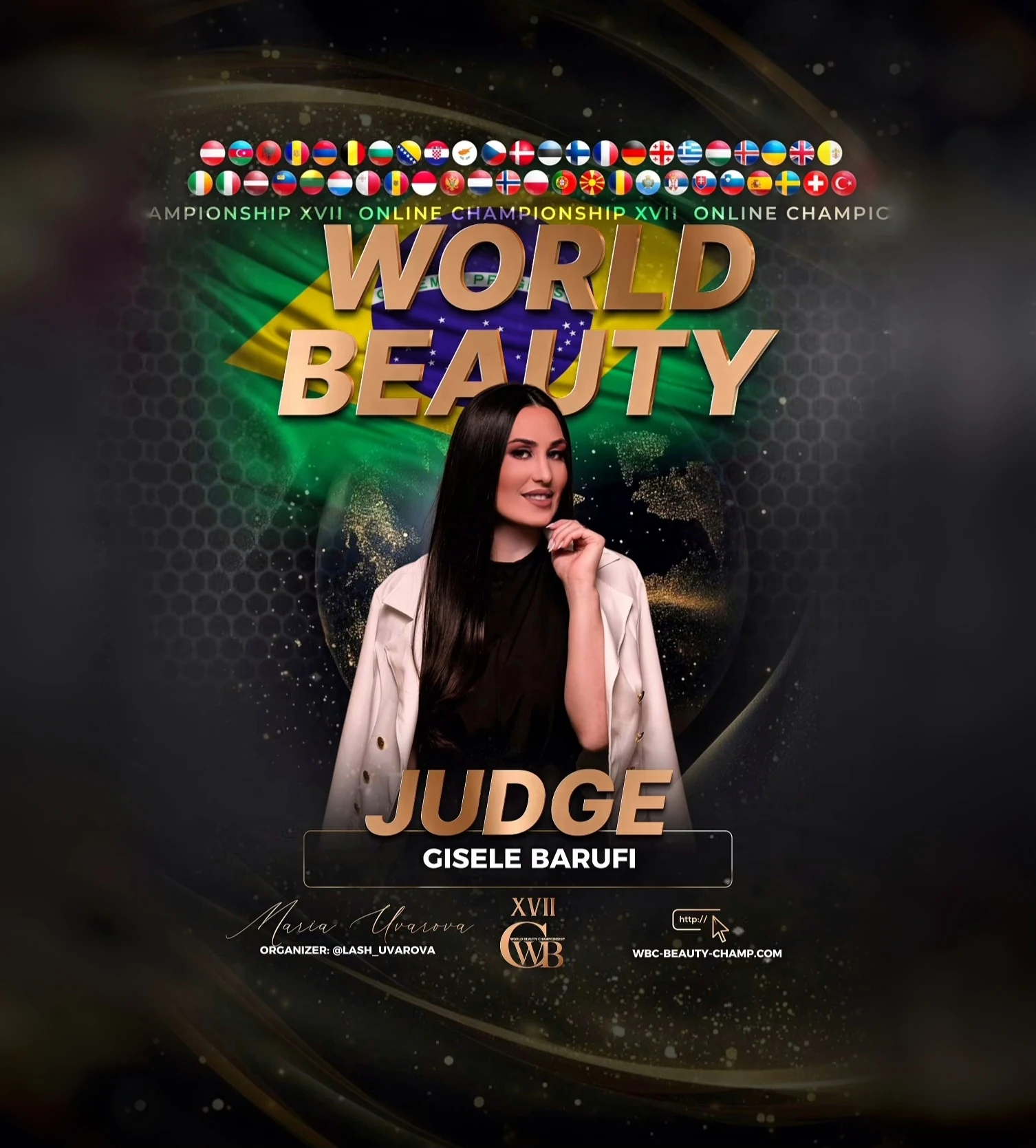Gisele Barufi — WBC judge banner, season 17