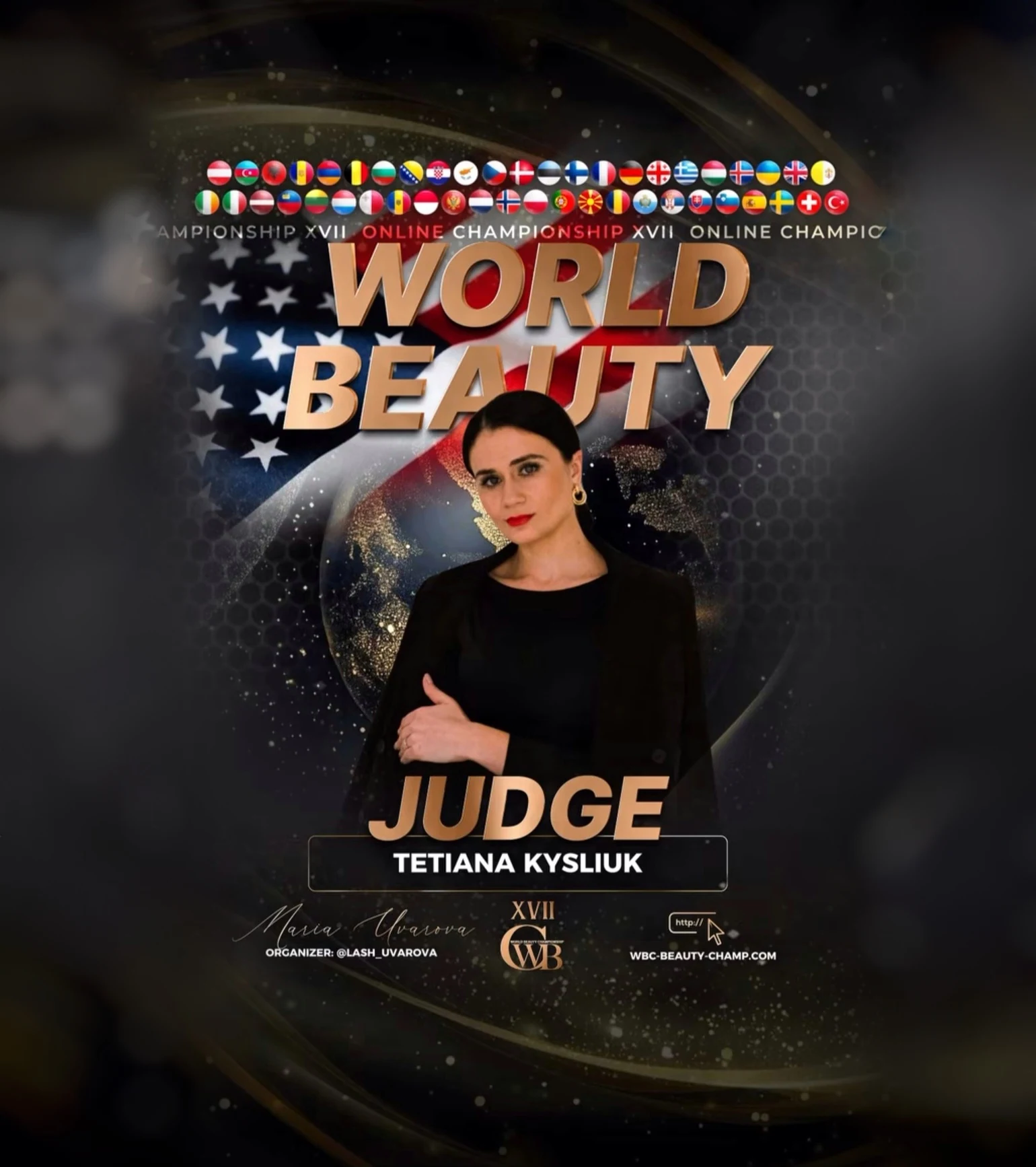 Tetiana Kysliuk — WBC judge banner, season 17
