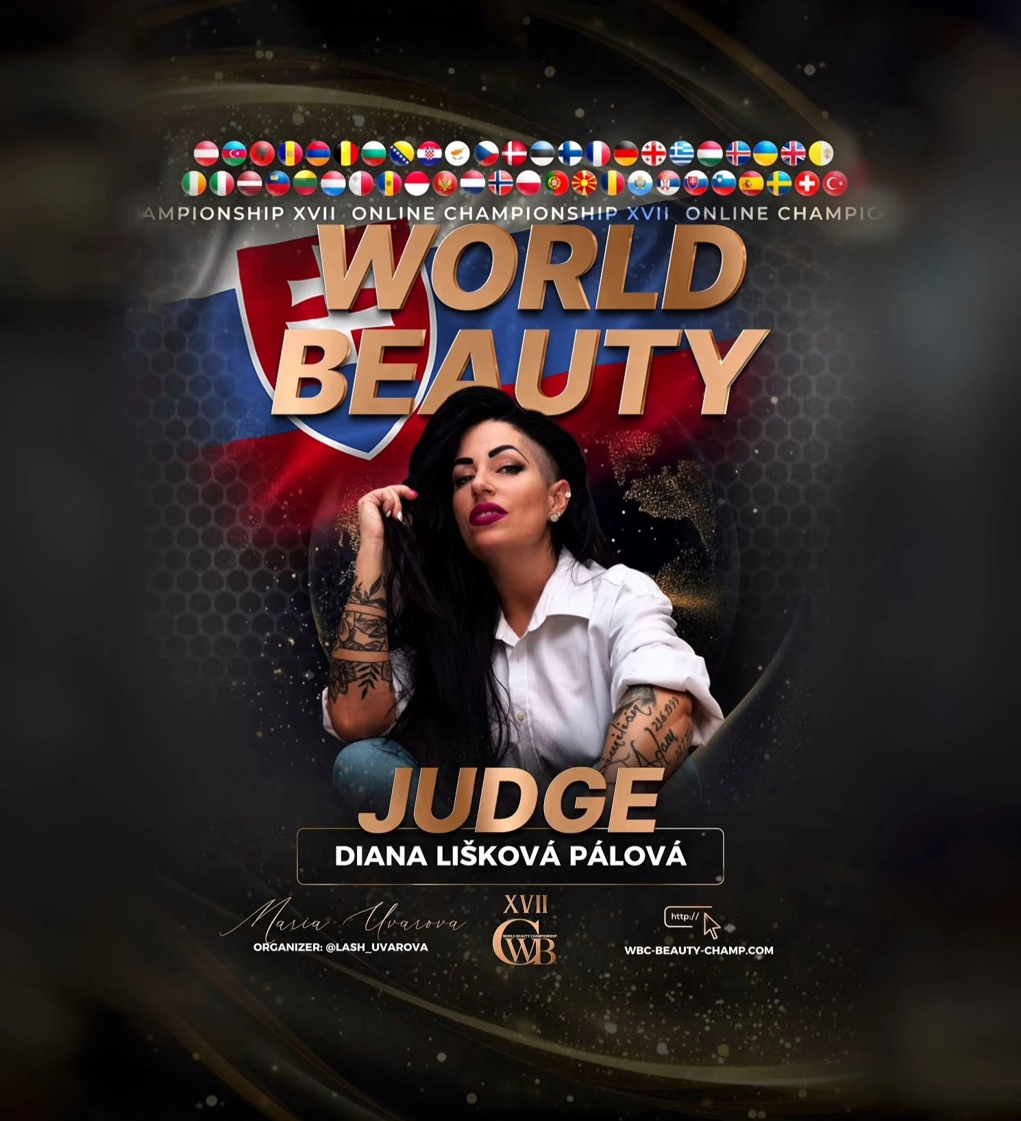 Diana Lišková Pálová — WBC judge banner, season 17
