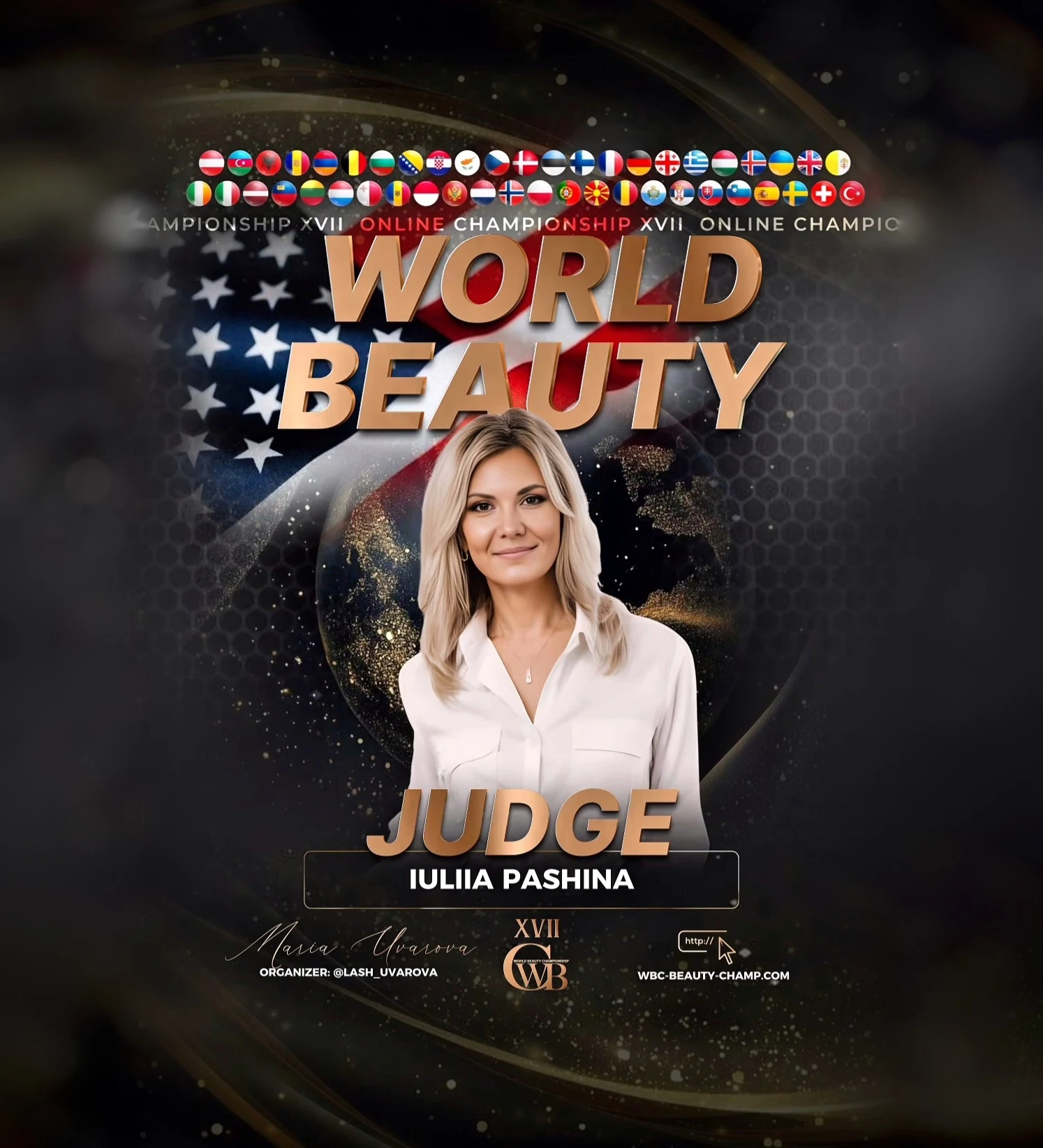 Iuliia Pashina — WBC judge banner, season 17