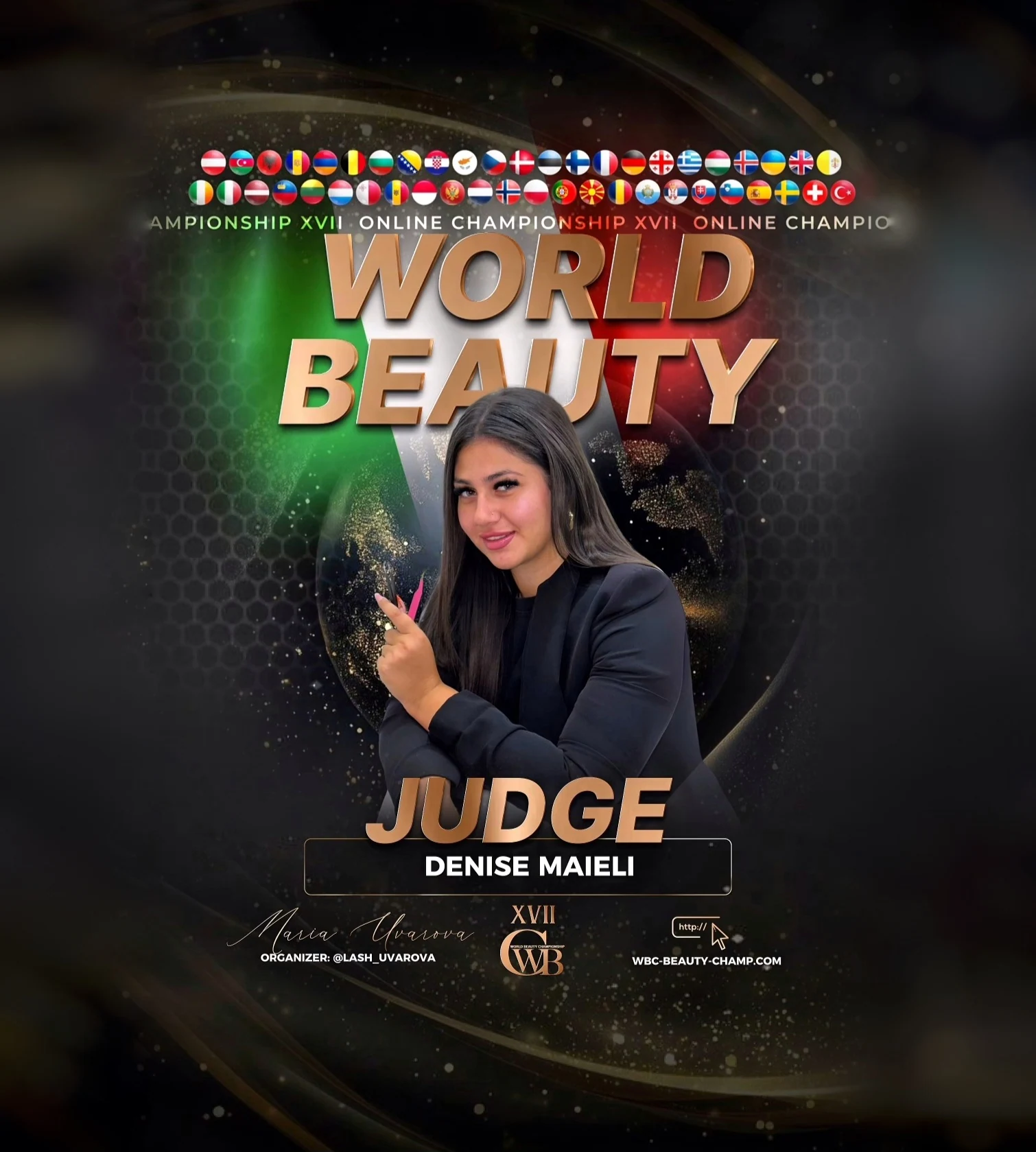 Denise Maieli — WBC judge banner, season 17