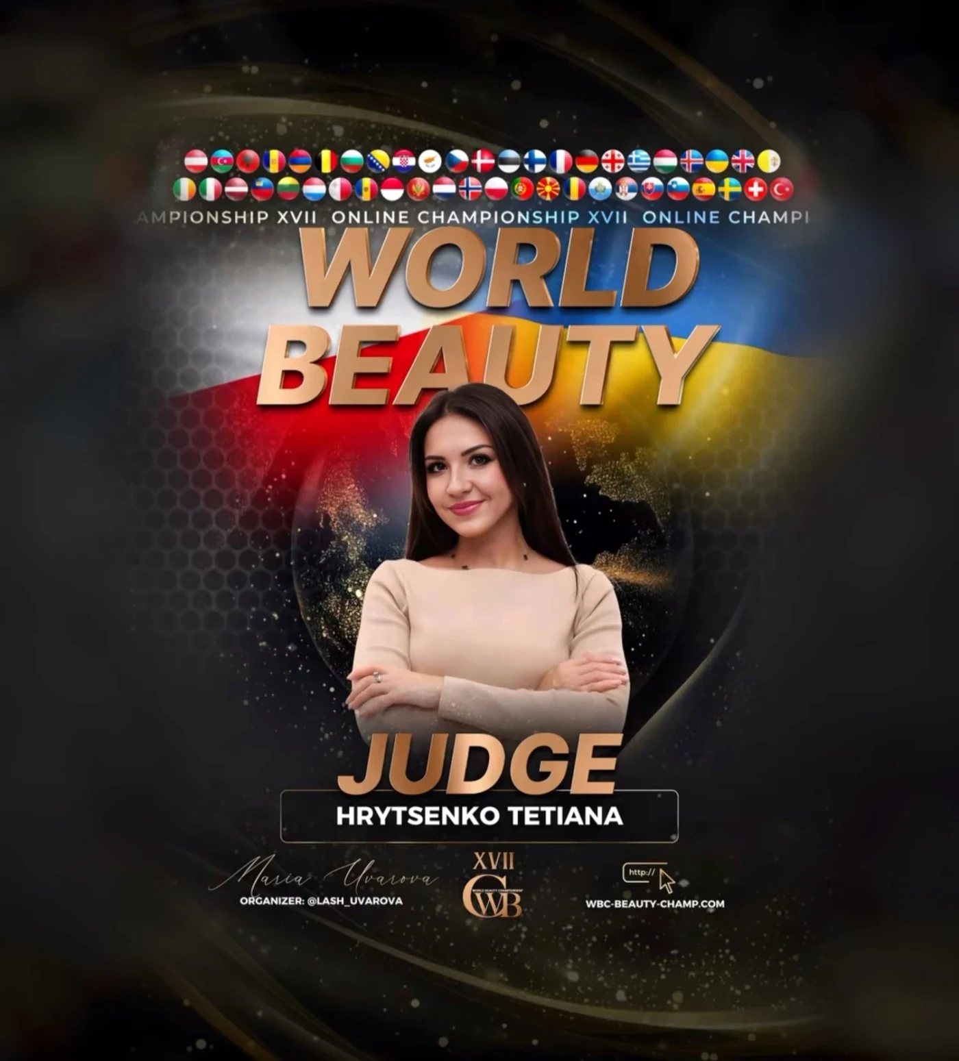 Tetiana Hrytsenko — WBC judge banner, season 17