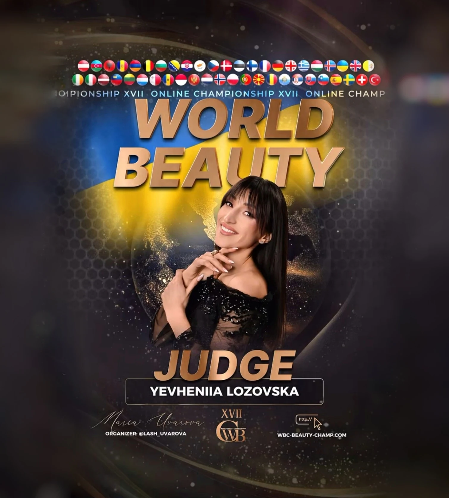 Yevheniia Lozovska — WBC judge banner, season 17