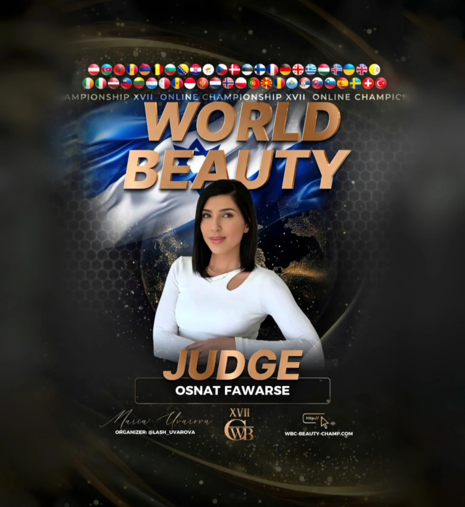 Osnat Fawarse — WBC judge banner, season 17