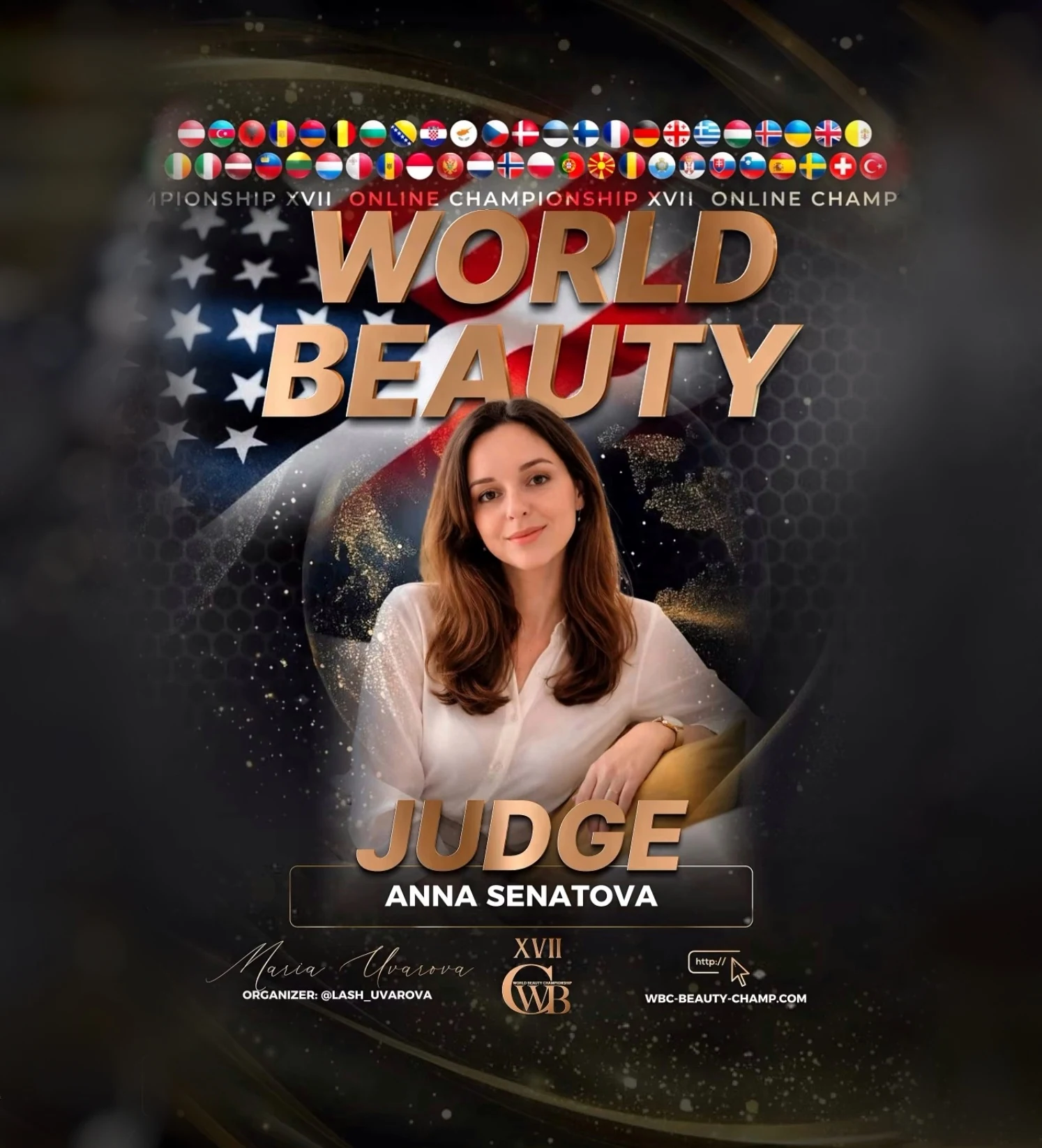 Anna Senatova — WBC judge banner, season 17