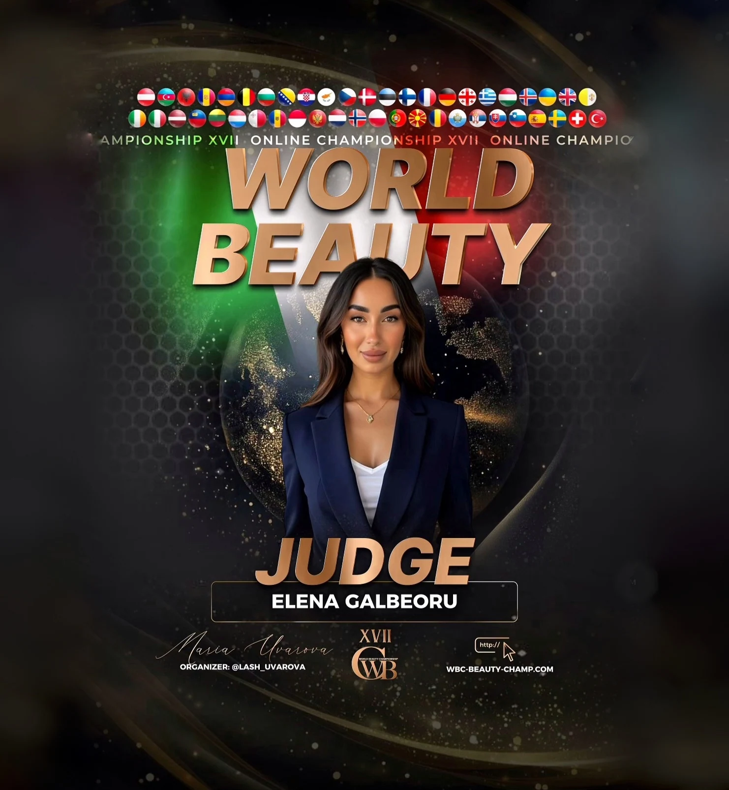 Elena Galbeoru — WBC judge banner, season 17