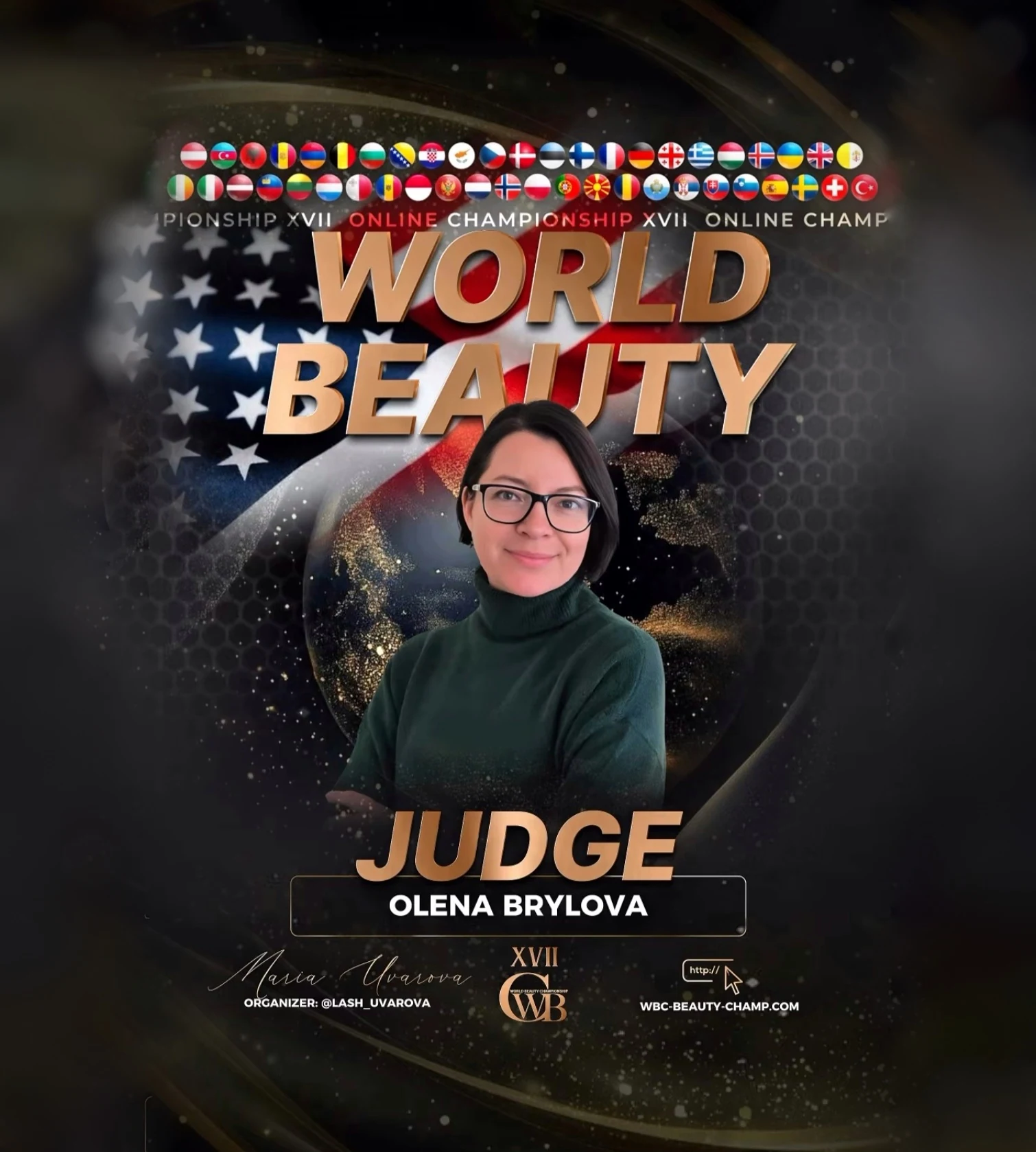 Olena Brylova — WBC judge banner, season 17