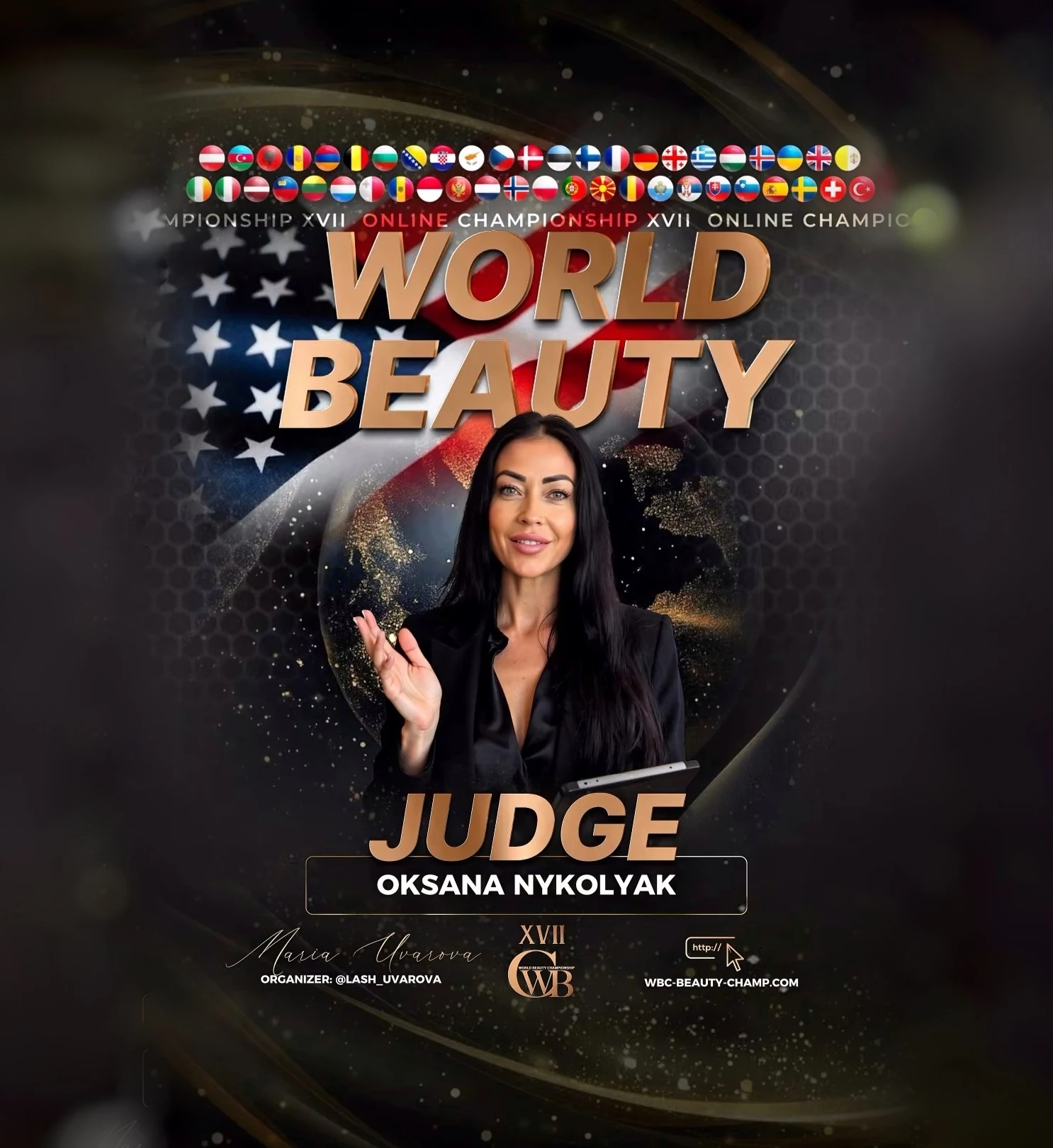 Oksana Nykolyak — WBC judge banner, season 17